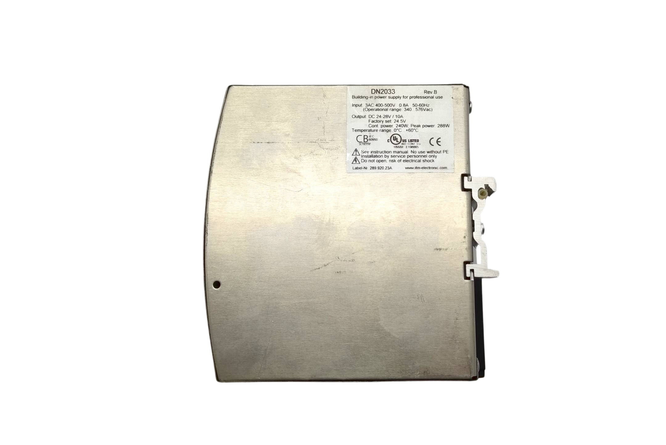 ifm Power Supply 3AC400-500V / 24-28V 10A DN2033