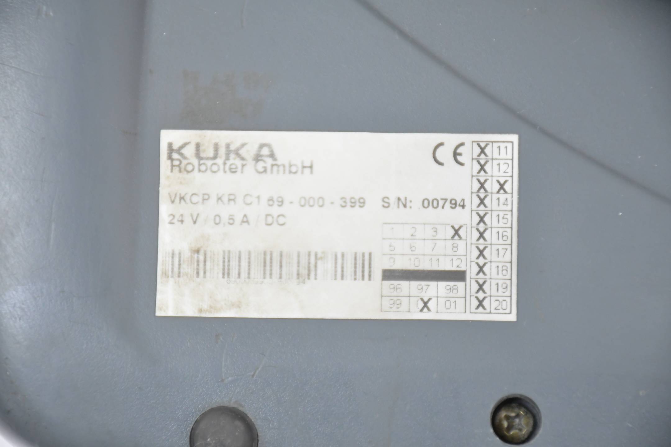 Kuka VKCP KR C1 69-000-399 24V / 0,5A / DC