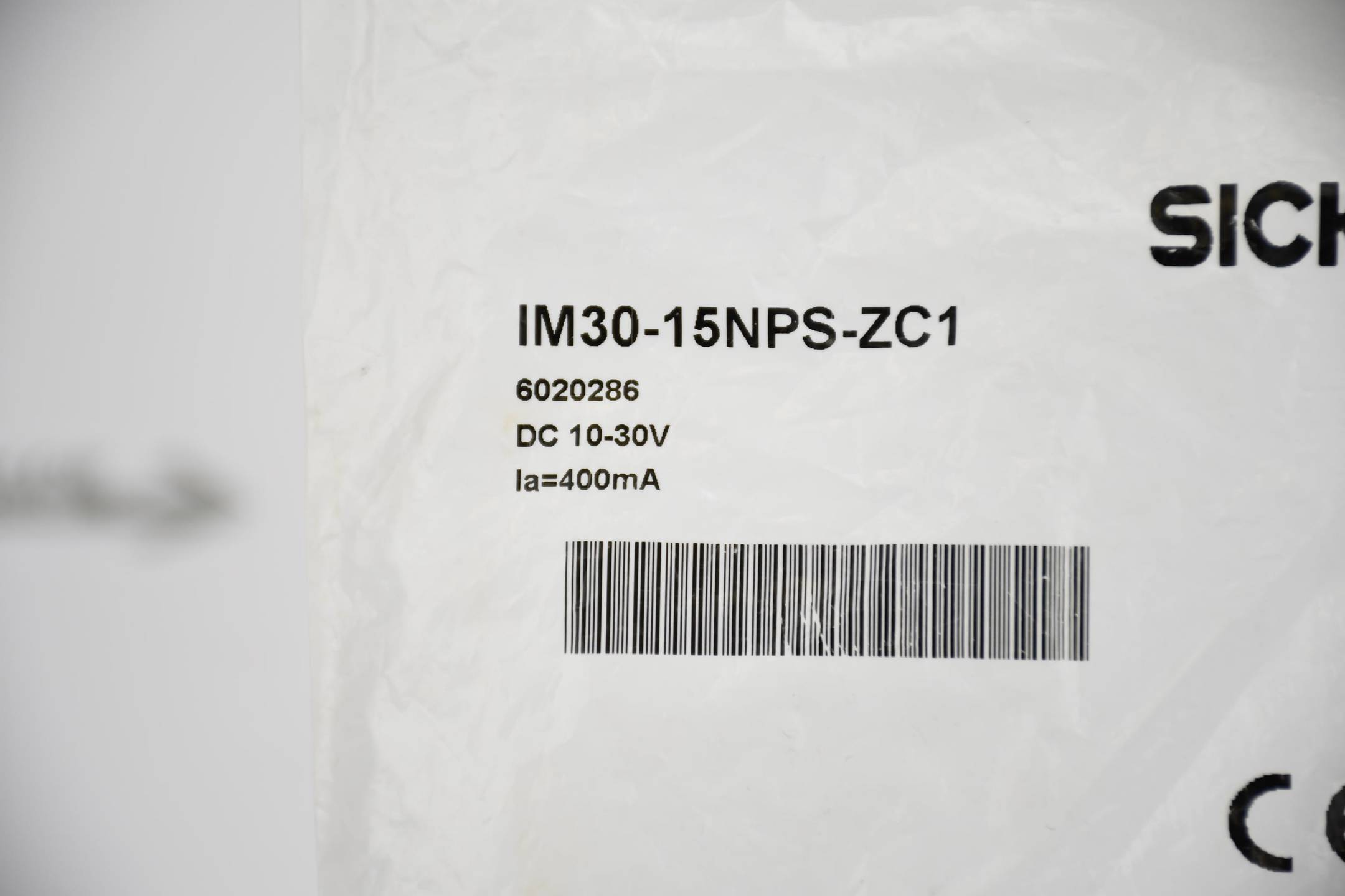 SICK Induktiver Näherungssensor IM Standard IM30-15NPS-ZC1 ( 6020286 )