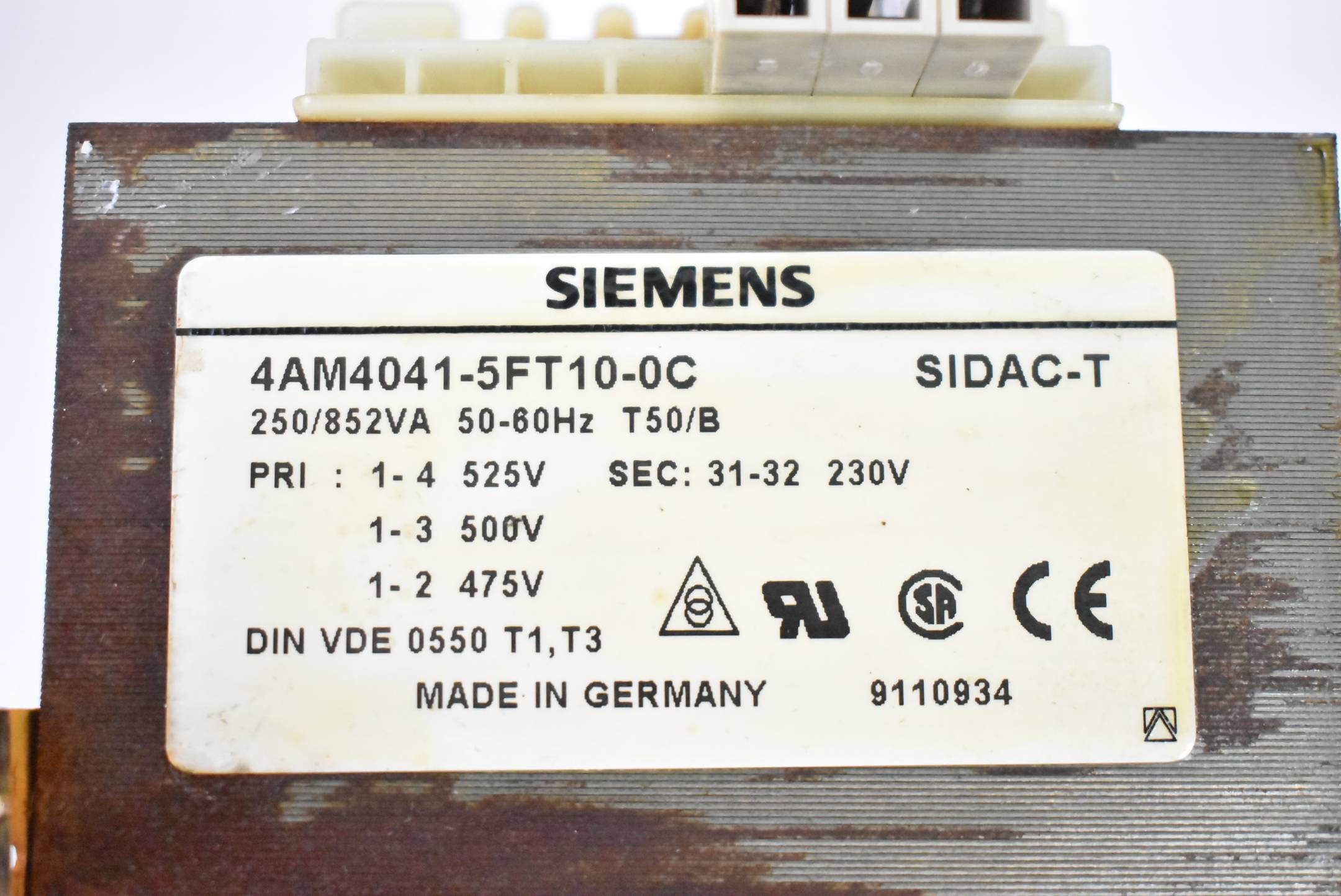 Siemens Einphasen-Transformator 4AM4041-5FT10-0C ( 4AM4 041-5FT10-0C )