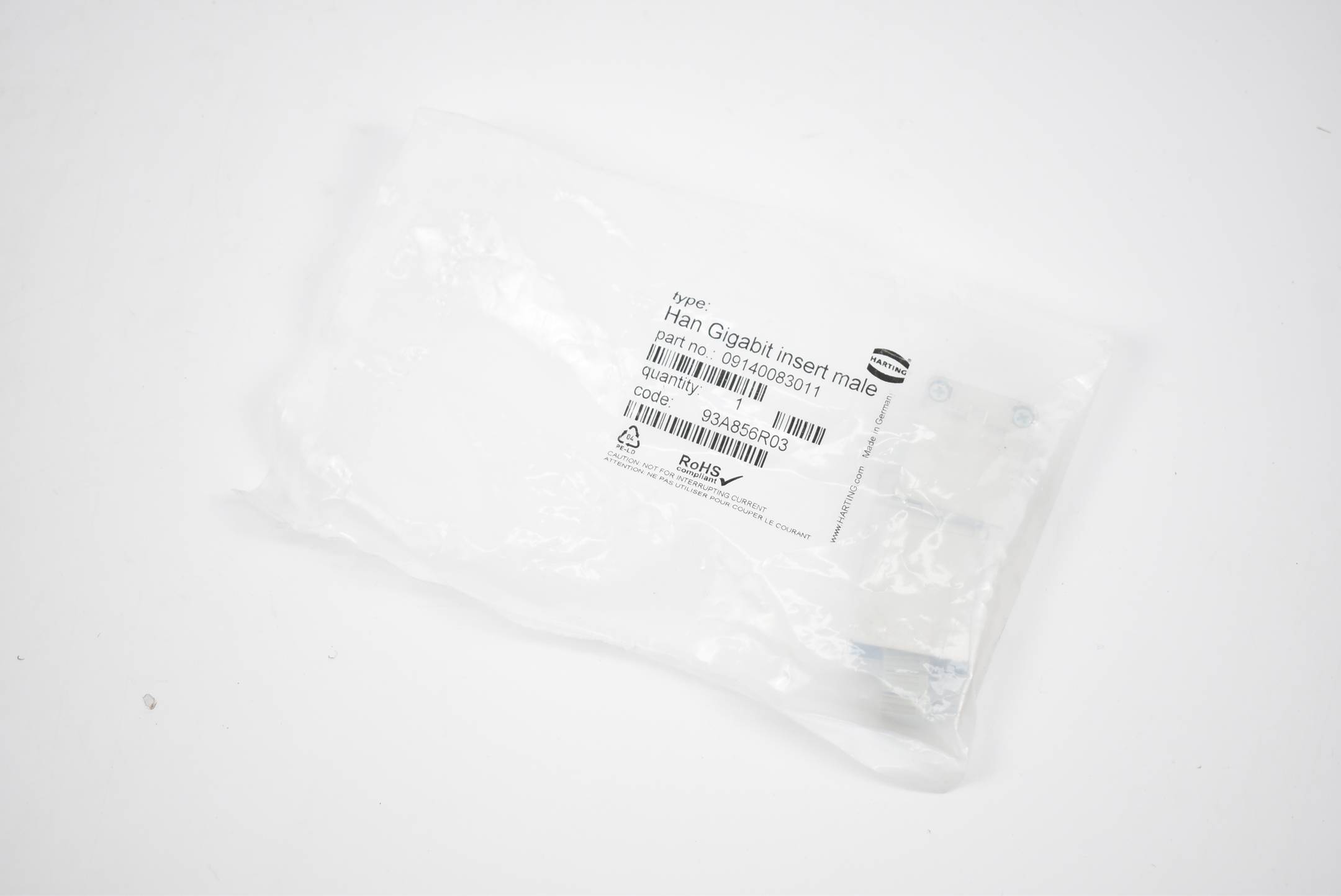 Harting Han Gigabite insert male 09140083011