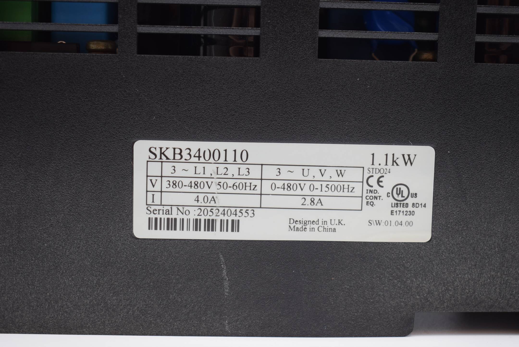 Control Techniques SKB3400110 Inverter Drive Commander SK 