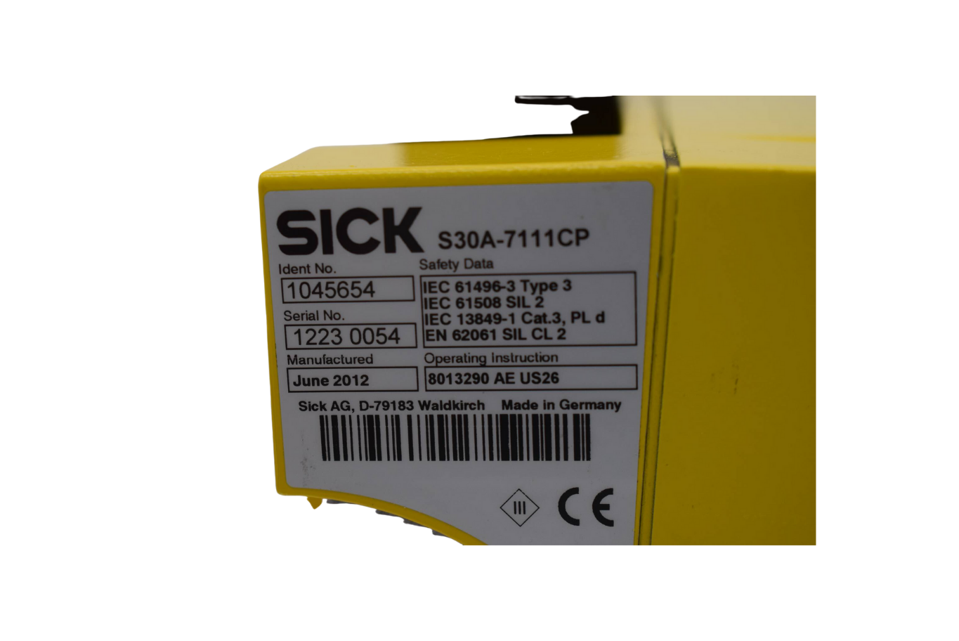 SICK Sicherheits-Laserscanner S3000 PROFINET IO Advanced S30A-7111CP SICK Sicherheits-Laserscanner S3000 PROFINET IO Advanced S30A-7111CP