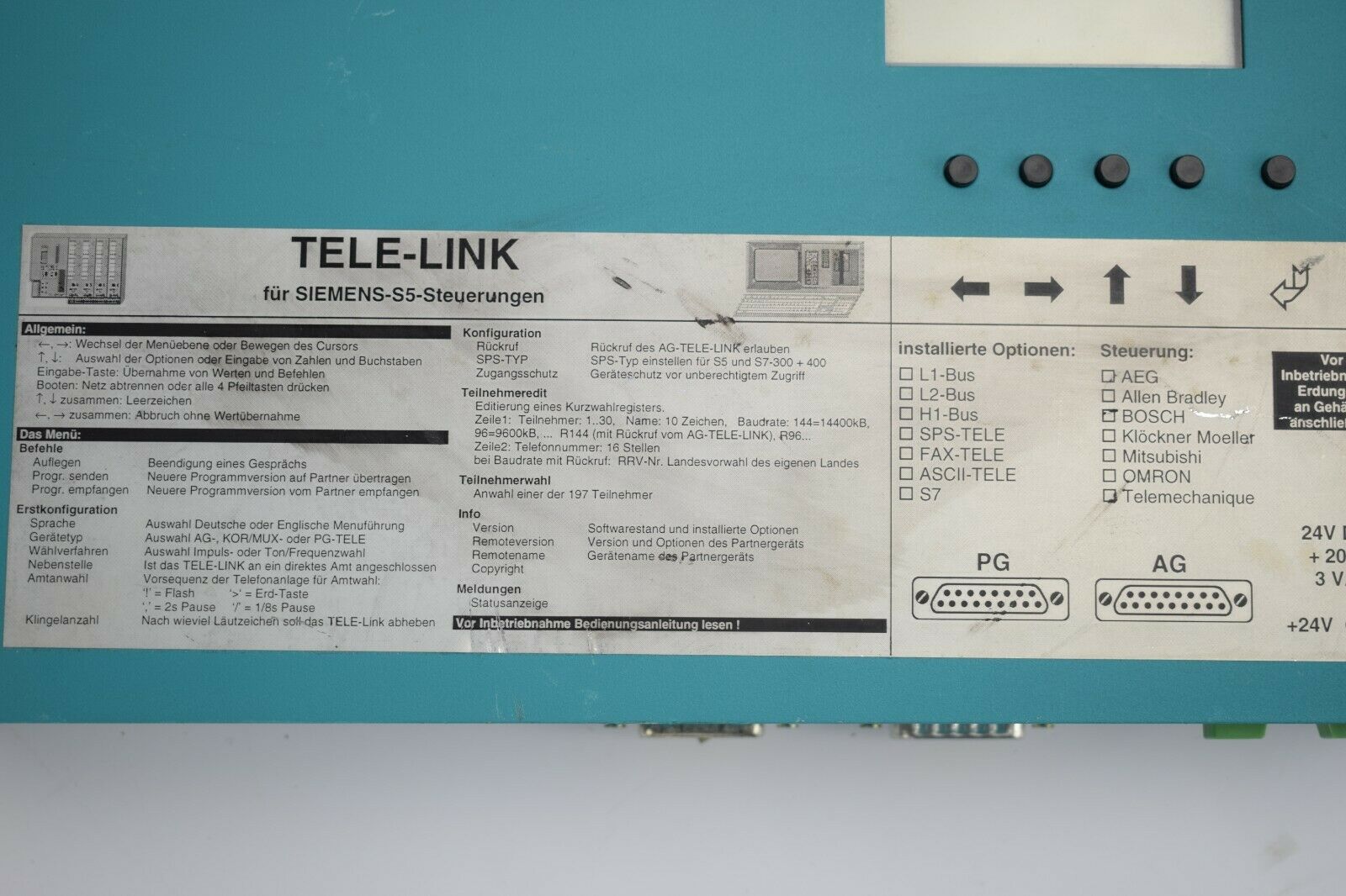 TELE-LINK für Siemens S5 Steuerungen BA112