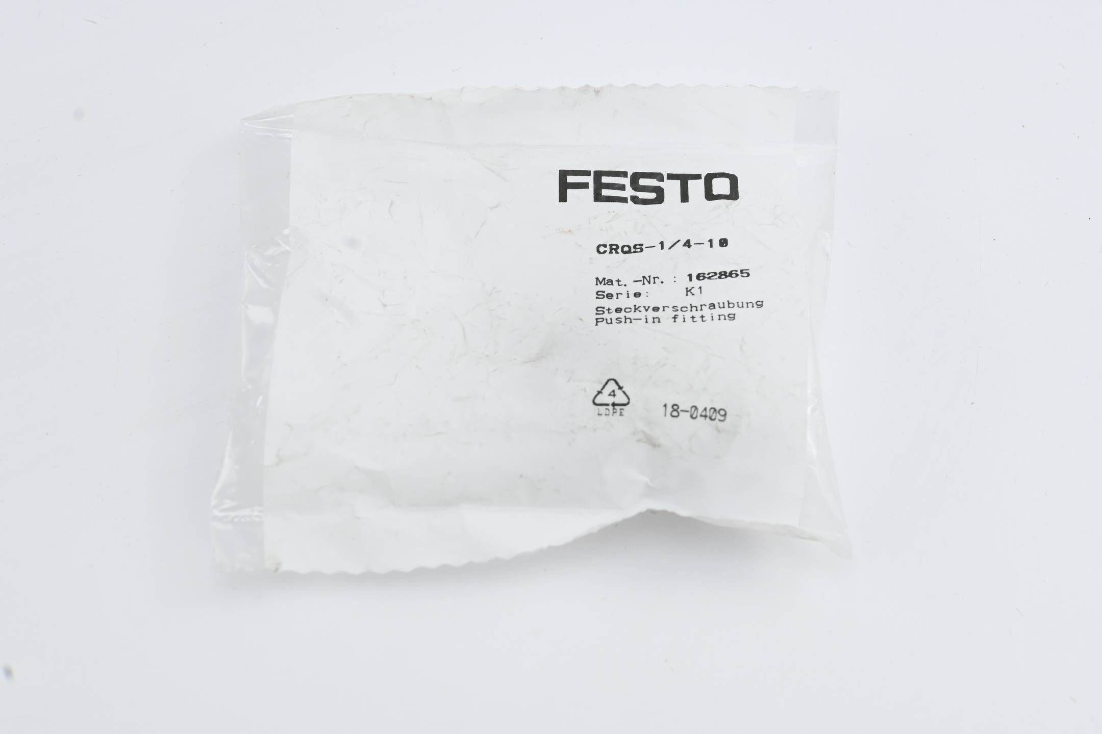 Festo Steckverschraubung CRQS-1/4-10 ( 162865 )