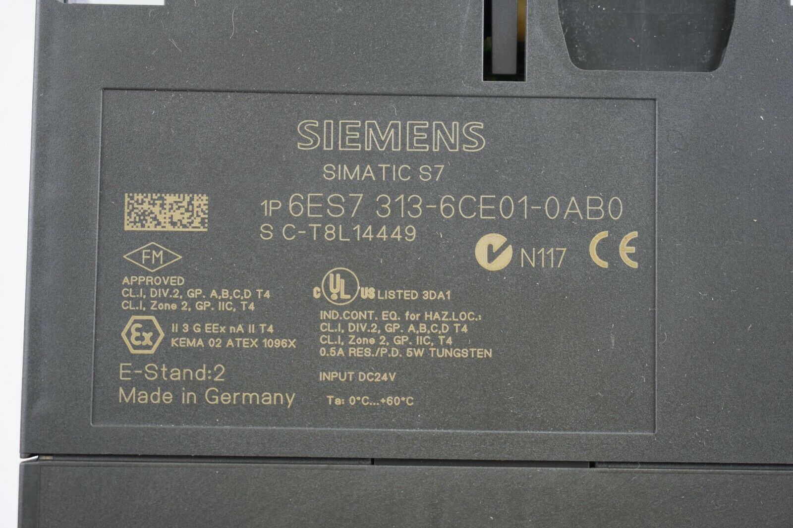 Siemens simatic S7 CPU313C-2DP 6ES7 313-6CE01-0AB0 ( 6ES7313-6CE01-0AB0 ) E2