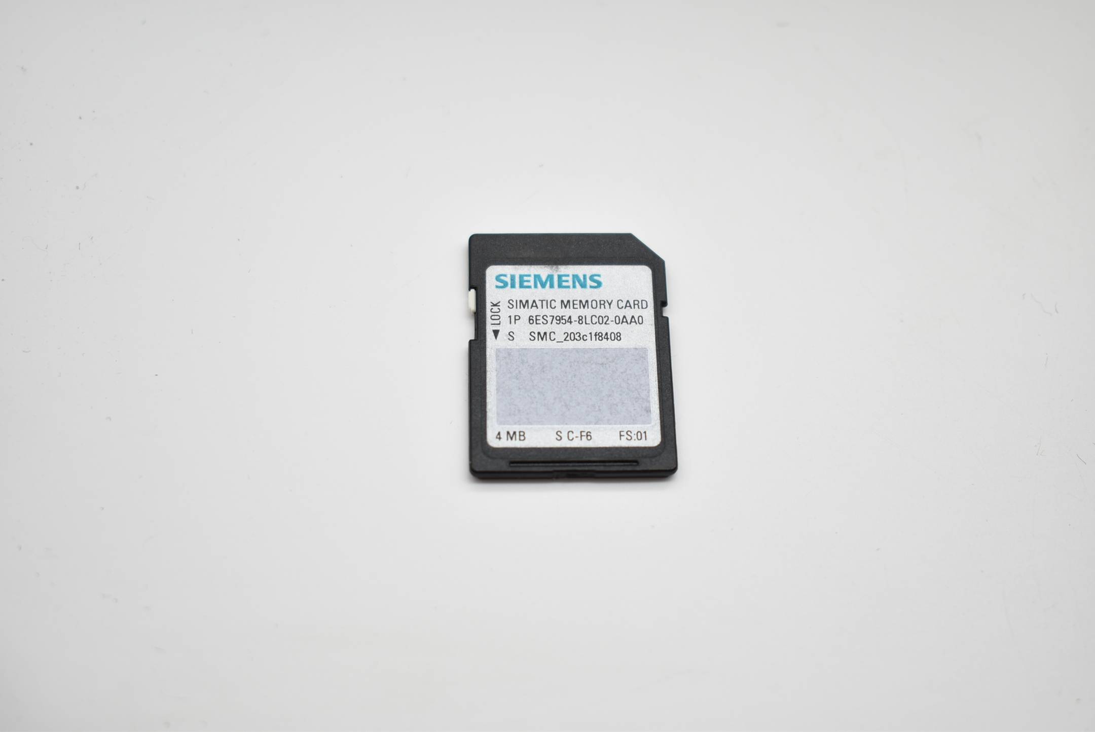 Siemens simatic S7 Memory Card 4MB 6ES7954-8LC02-0AA0 ( 6ES7 954-8LC02-0AA0 ) E1