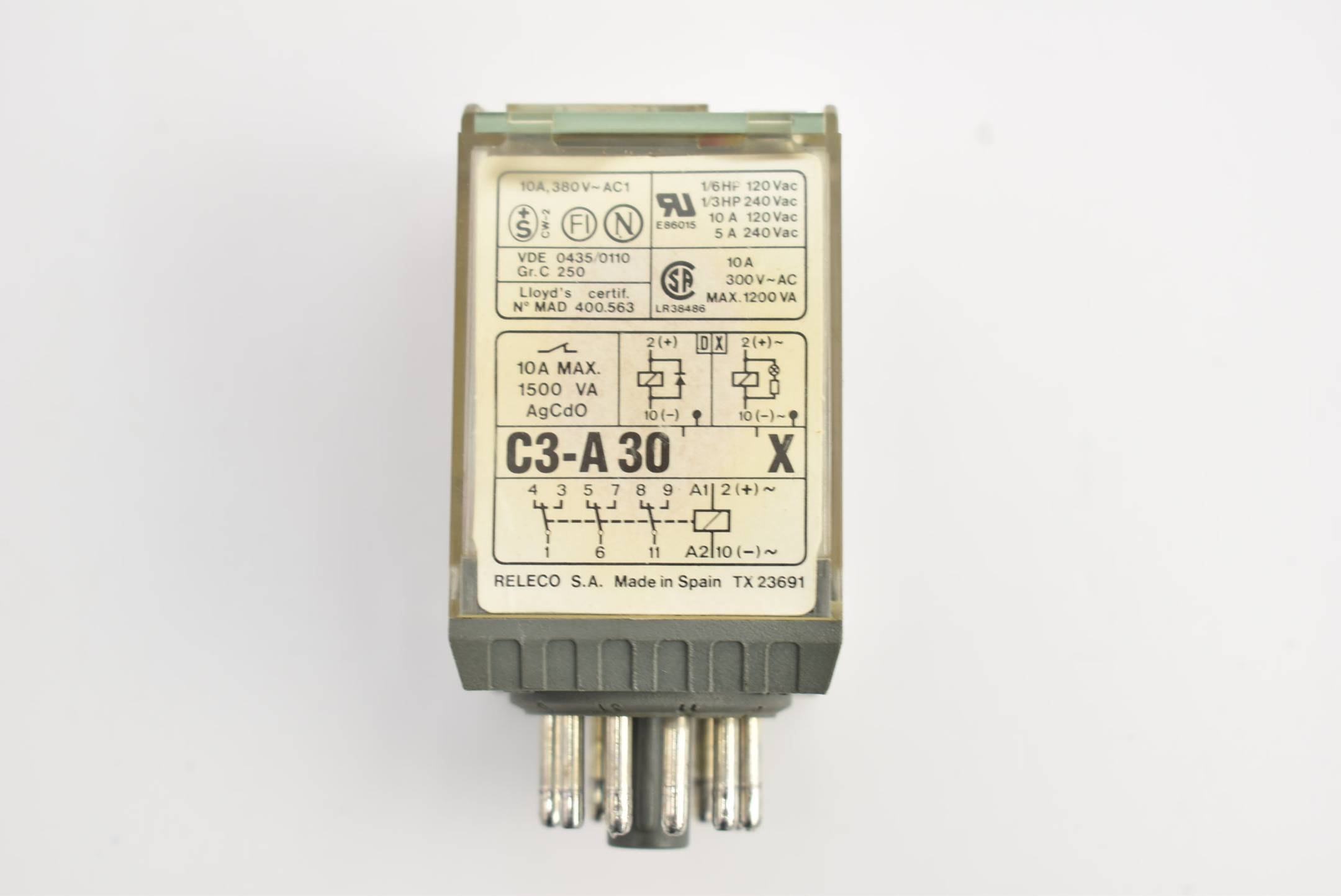 Releco Relais 10A 380V C3-A 30