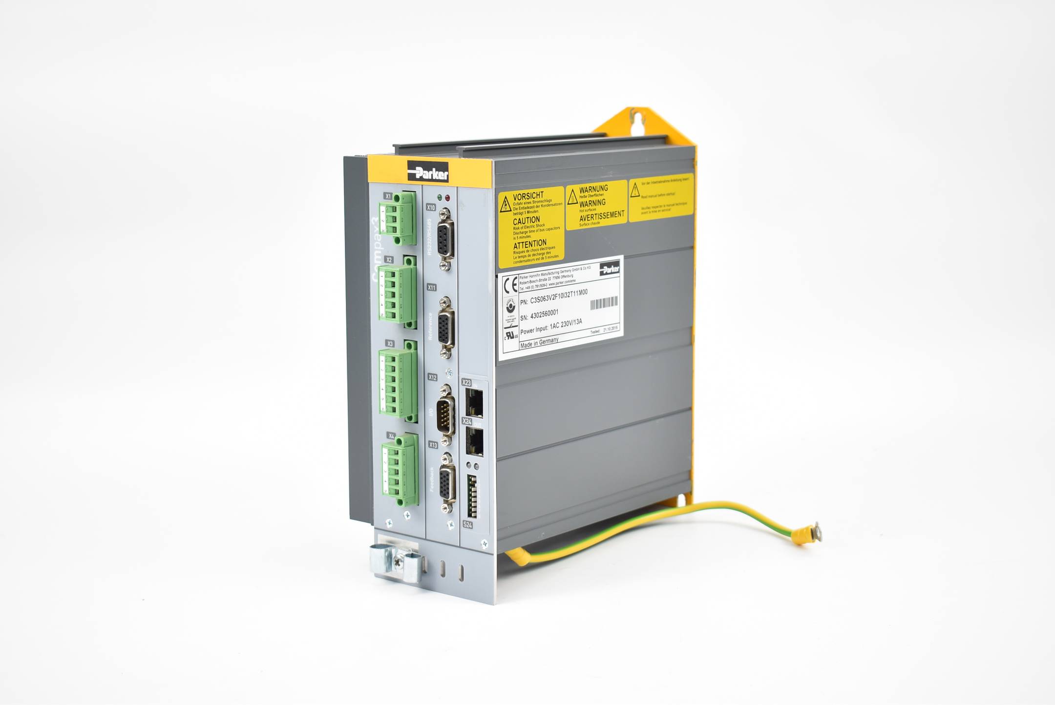 Parker Compax3 Servo Controller C3S063V2F10I32T11M00 ( 230V 13A )