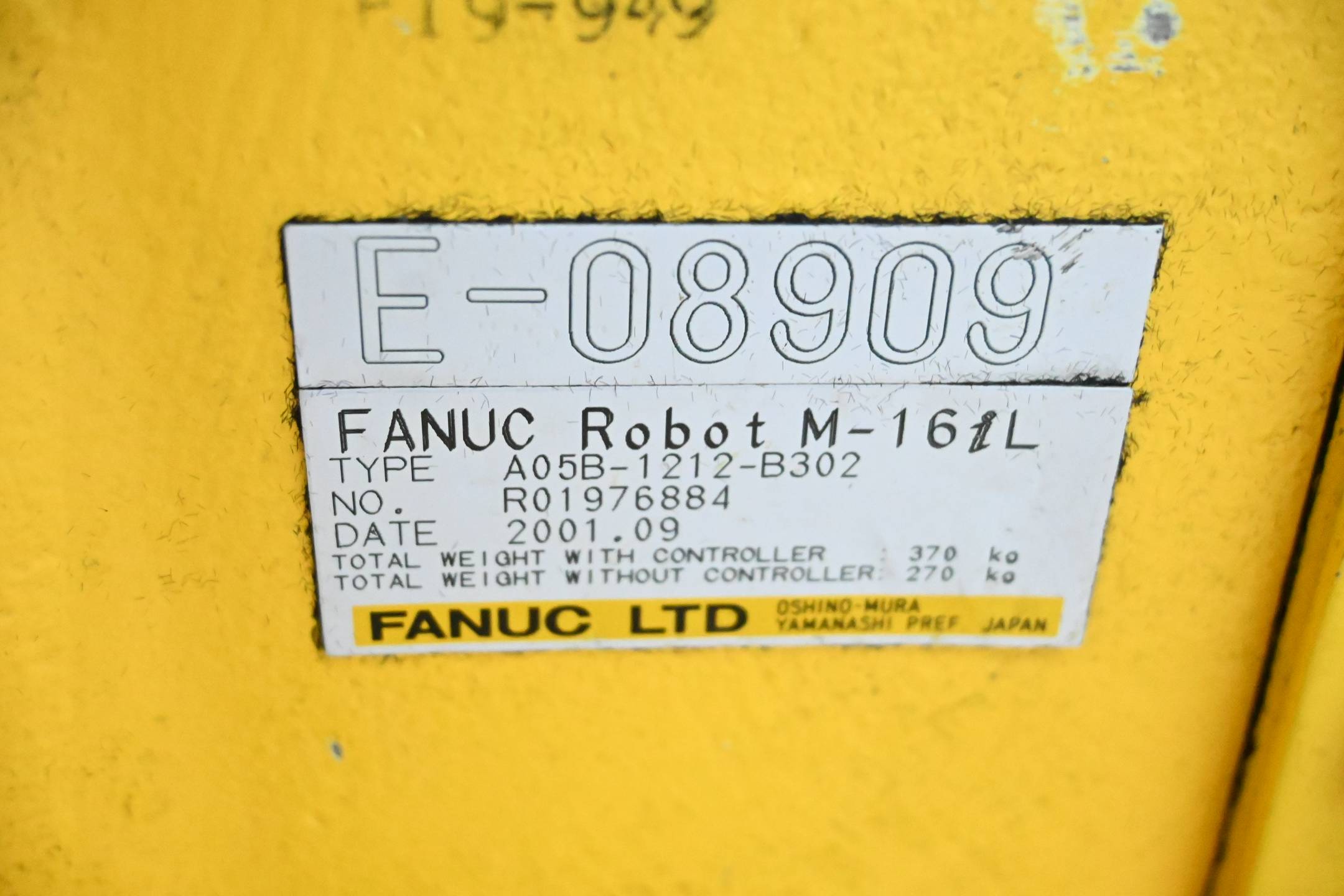 Fanuc Roboter Robot M-16iL / A05B-1212-B302 inkl A05B-2403-B013 + A05B-2301-C375