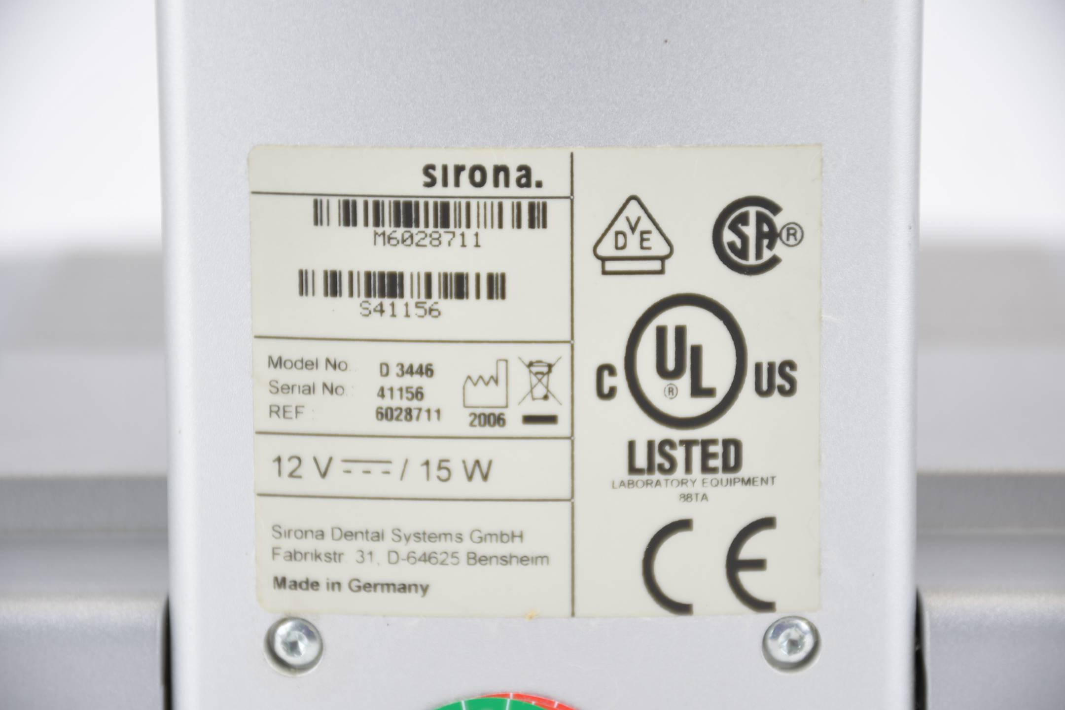 Dentsply Sirona inEos Cerec Scanner Messgerät D 3446 ( 6028711 )