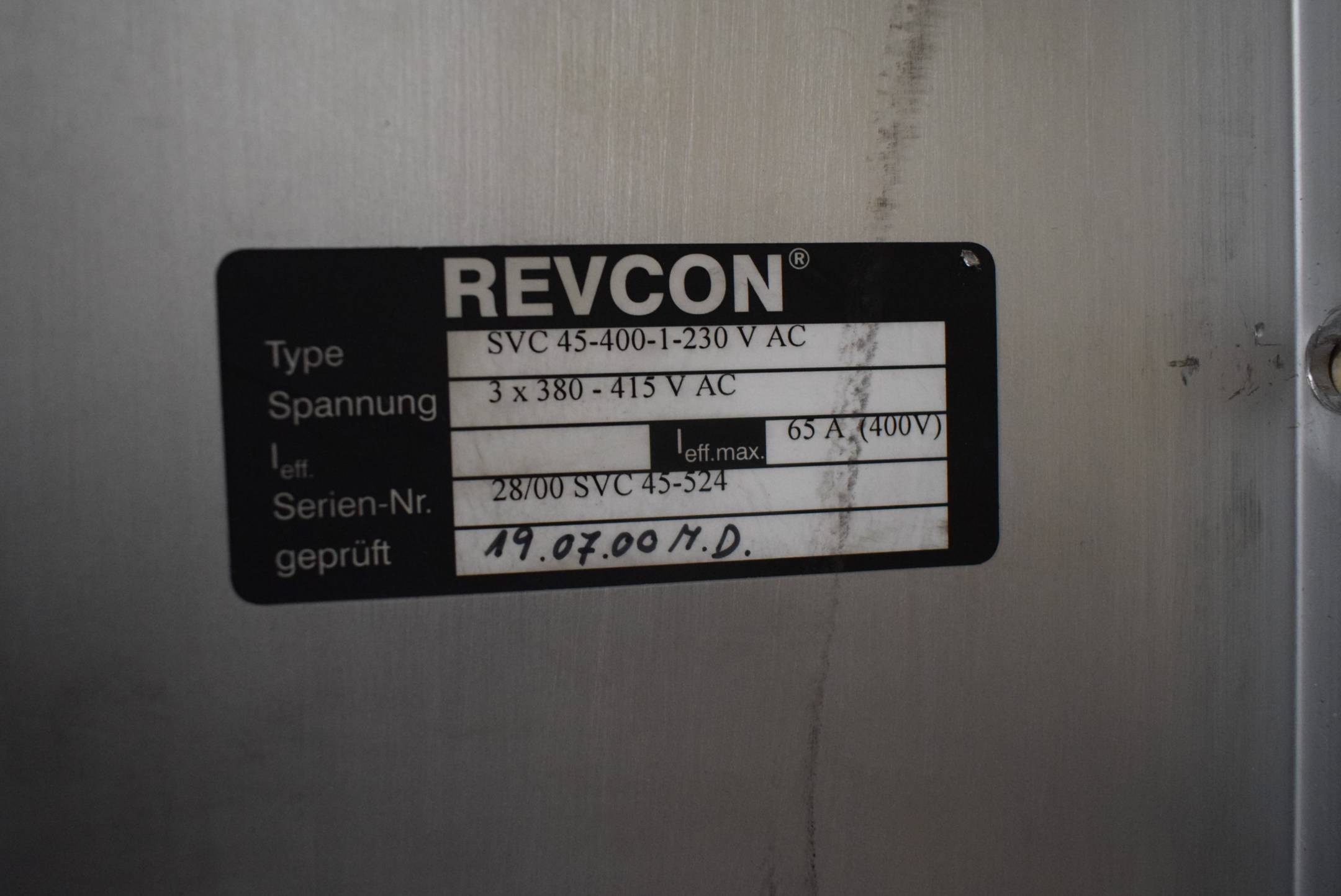 REVCON Wechselrichtersystem SVC 45-400-1-230 V AC