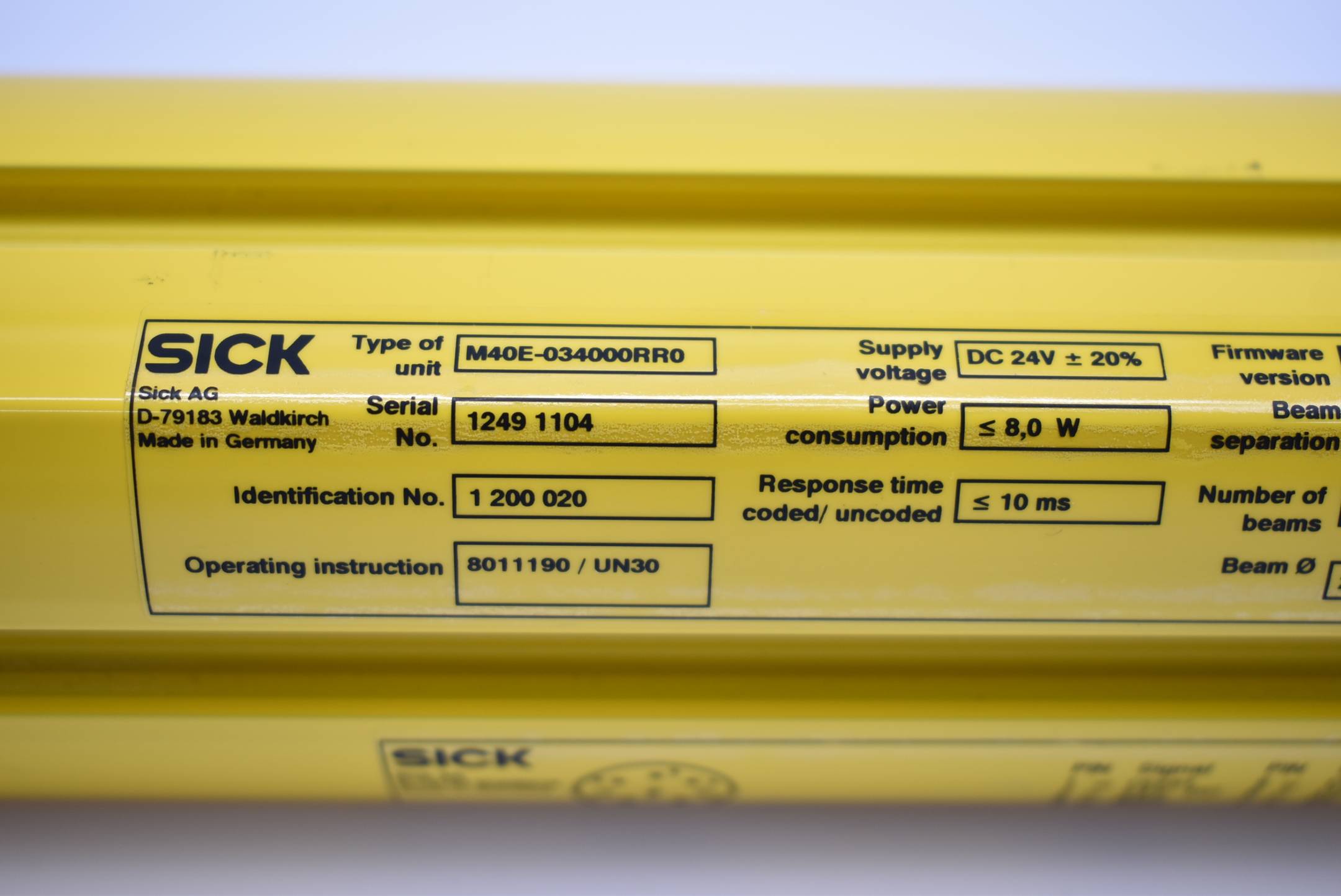 Sick M4000 standard Sicherheitslichtschranke M40E-034000RR0 ( 1200020 )