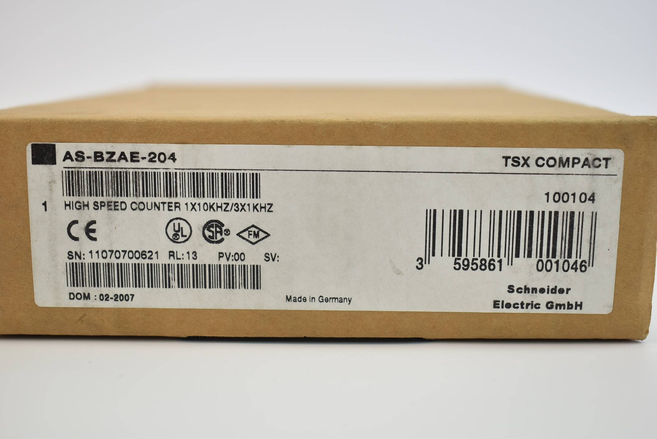 Schneider electric TSX compact Hochgeschwindigkeitszählermodul AS-BZAE-204