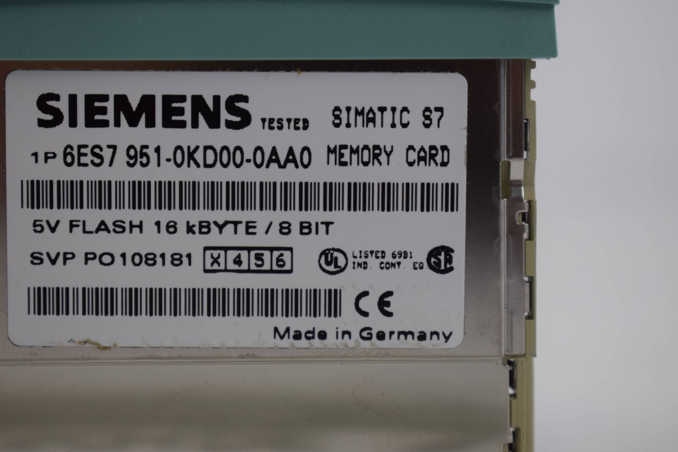 Siemens simatic S7 Memory Card 6ES7 951-0KD00-0AA0 ( 6ES7951-0KD00-0AA0 ) E3