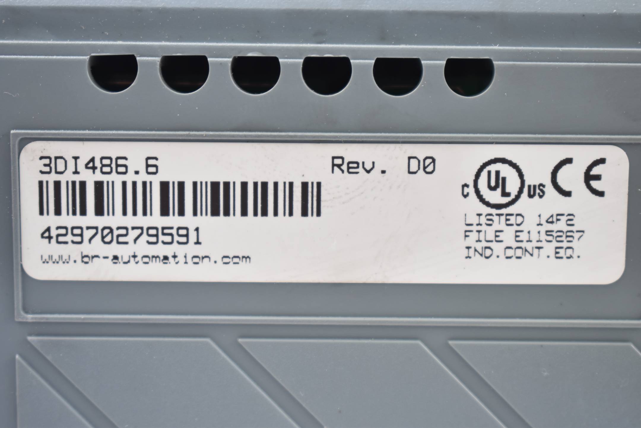 B&R automation DI486 digitales Eingangsmodul 3DI486.6 Rev. D0