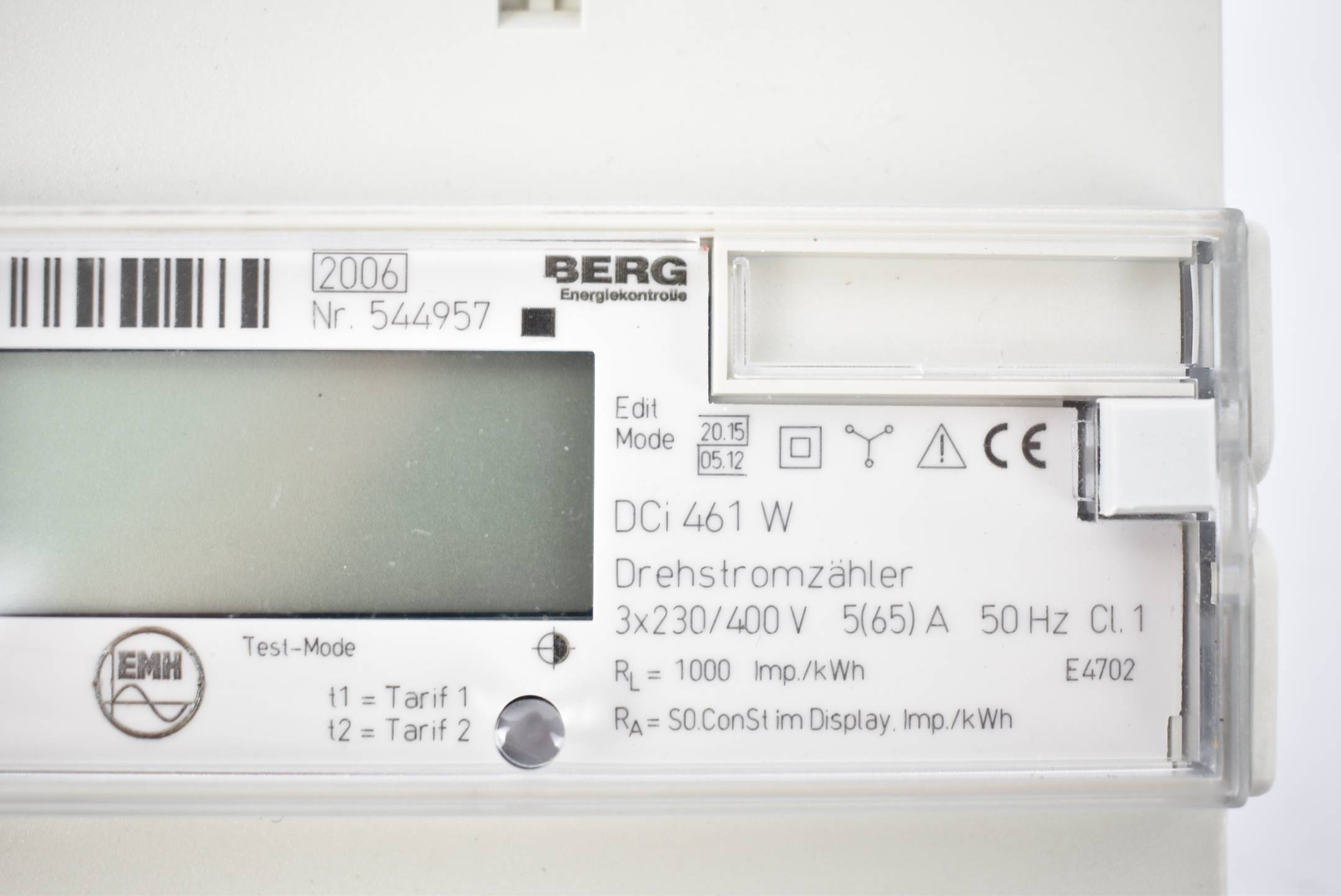 Berg Drehstromzähler DCi 461 W 