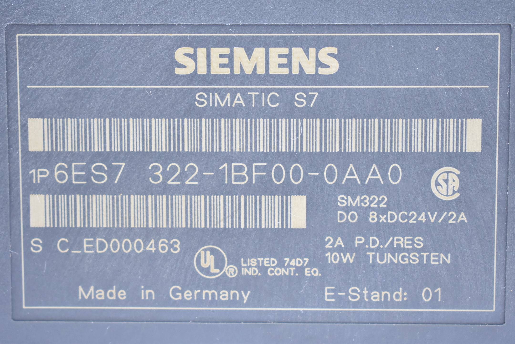 Siemens simatic S7-300 digital 6ES7 322-1BF00-0AA0 ( 6ES7322-1BF00-0AA0 )