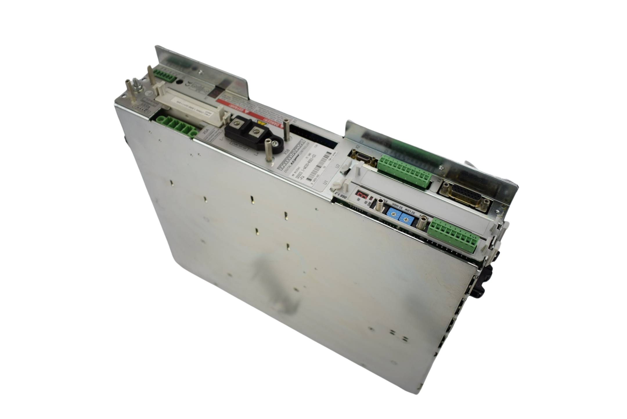 Bosch Rexroth Indramat Digital A.C. Servo controller DDS03.1-W030-RS01-03-FW
Bosch Rexroth Indramat Digital A.C. Servo controller DDS03.1-W030-RS01-03-FW