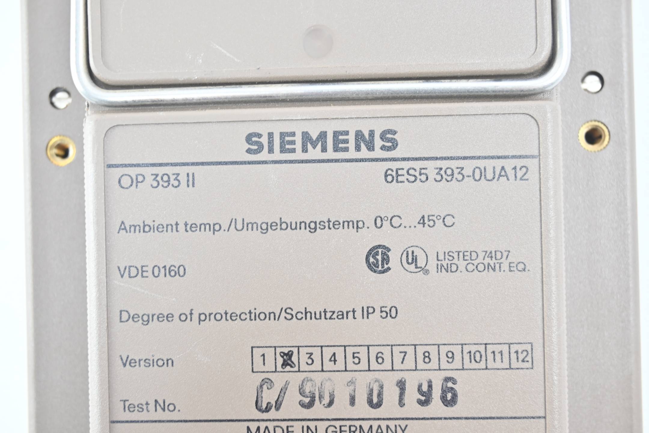 Siemens Bediengerät OP 393II 6ES5393-0UA12 ( 6ES5 393-0UA12 )