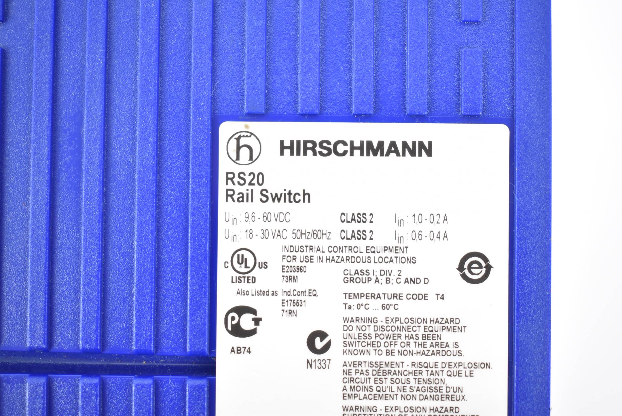 Hirschmann RS20 Rail Switch ( RS20-1600T1T1SDAUHH )