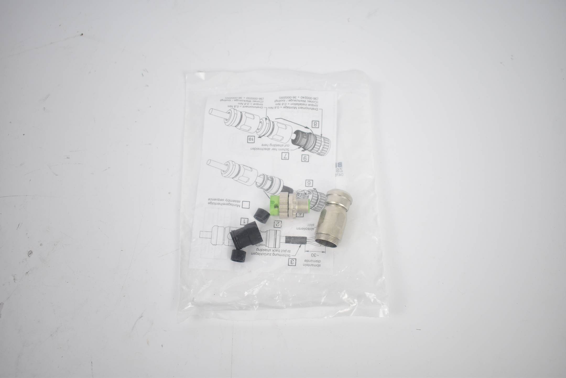 Beckhoff M12-Stecker feldkonfektionierbar IP67 geschirmt ZS1090-0004