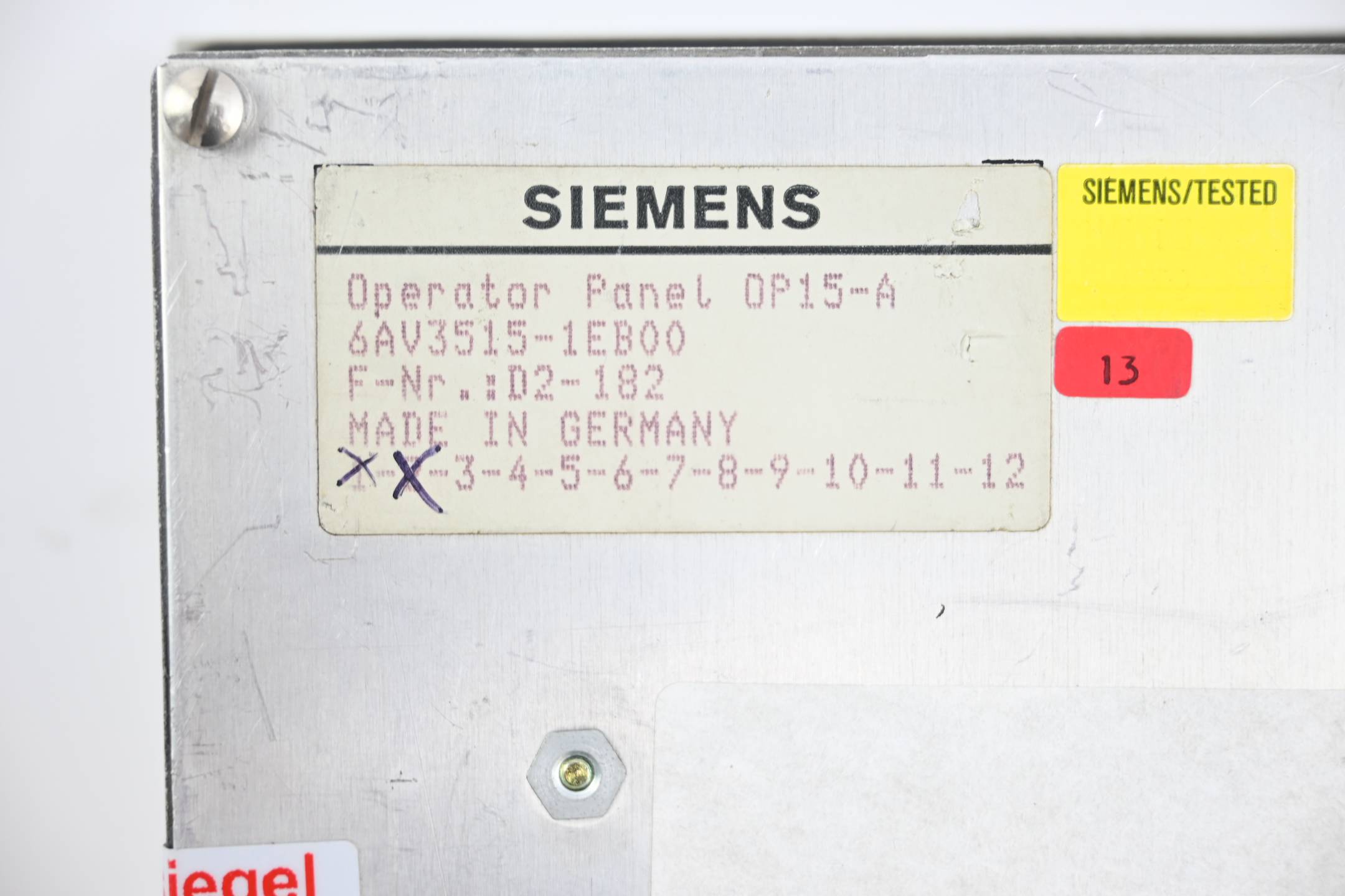 Siemens Operator Panel OP15-A 6AV3515-1EB00 ( 6AV3 515-1EB00 )