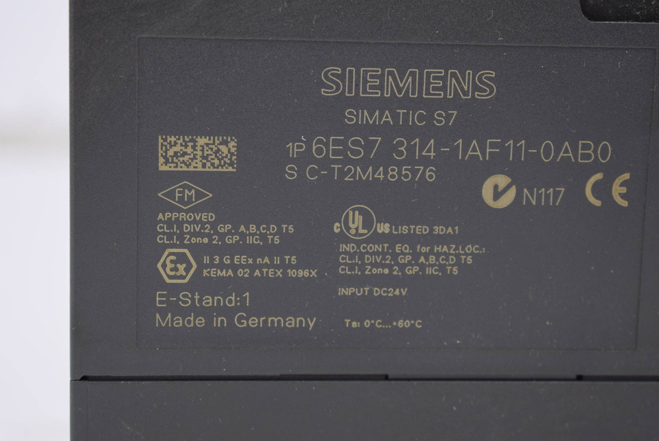 Siemens simatic S7 CPU314 6ES7 314-1AF11-0AB0 ( 6ES7314-1AF11-0AB0 ) E1
