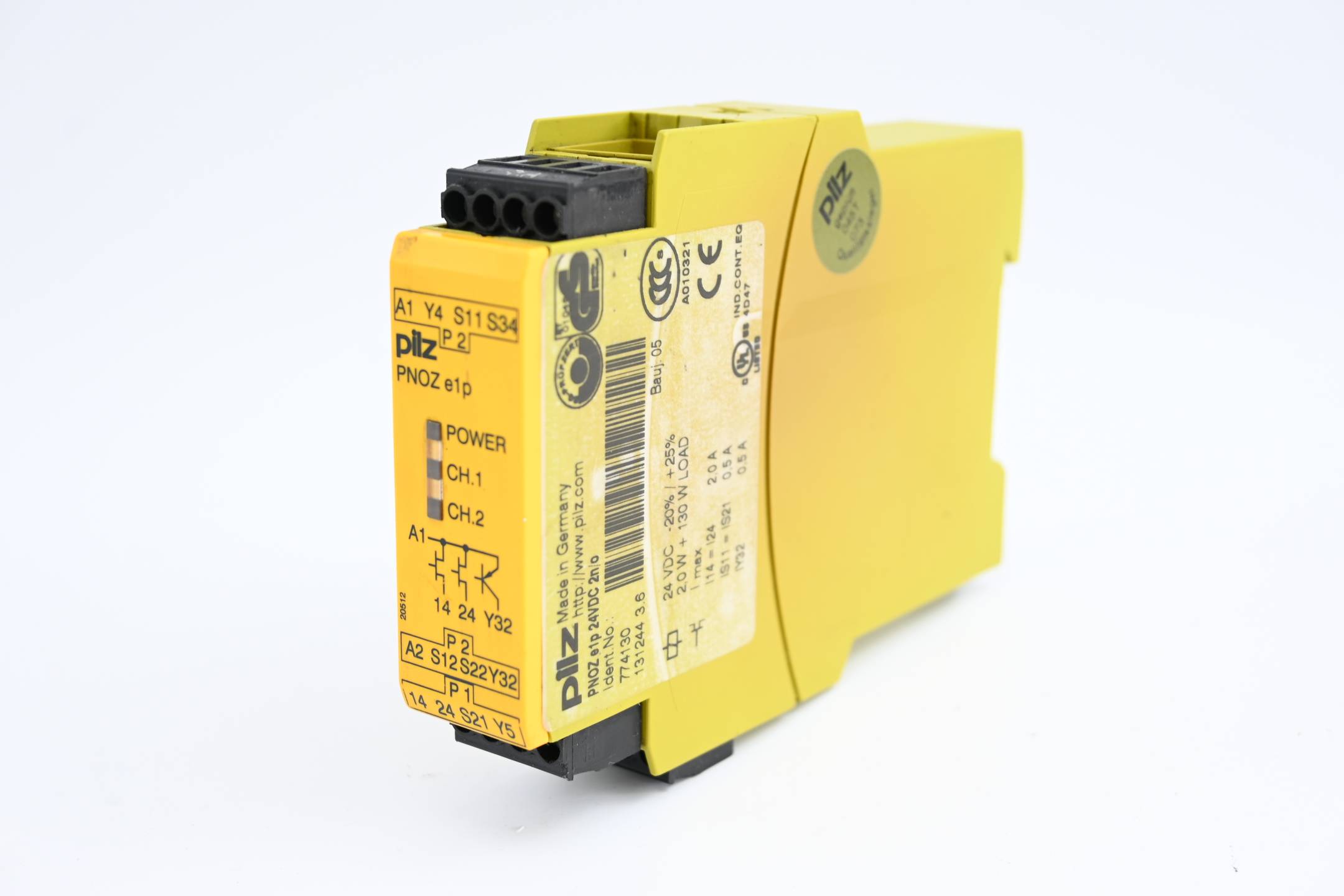 Pilz Sicherheitsschaltgerät PNOZ e1p 24VDC 2n/o ( 774130 )