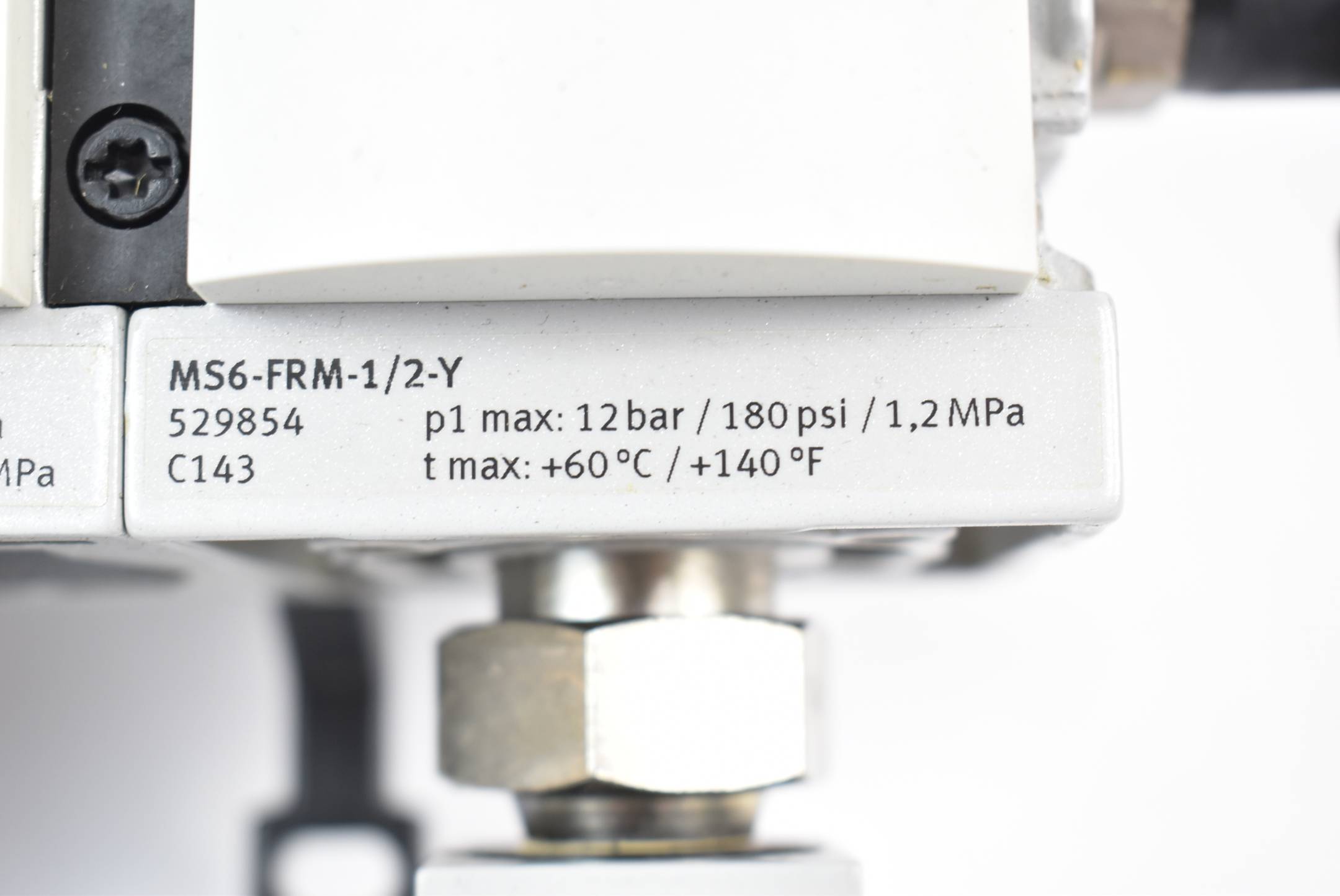 Festo Filter-Regelventil 20bar 300psi 2MPa MS6-LFR-1/2-D7-ERM-AS ( 529188 )