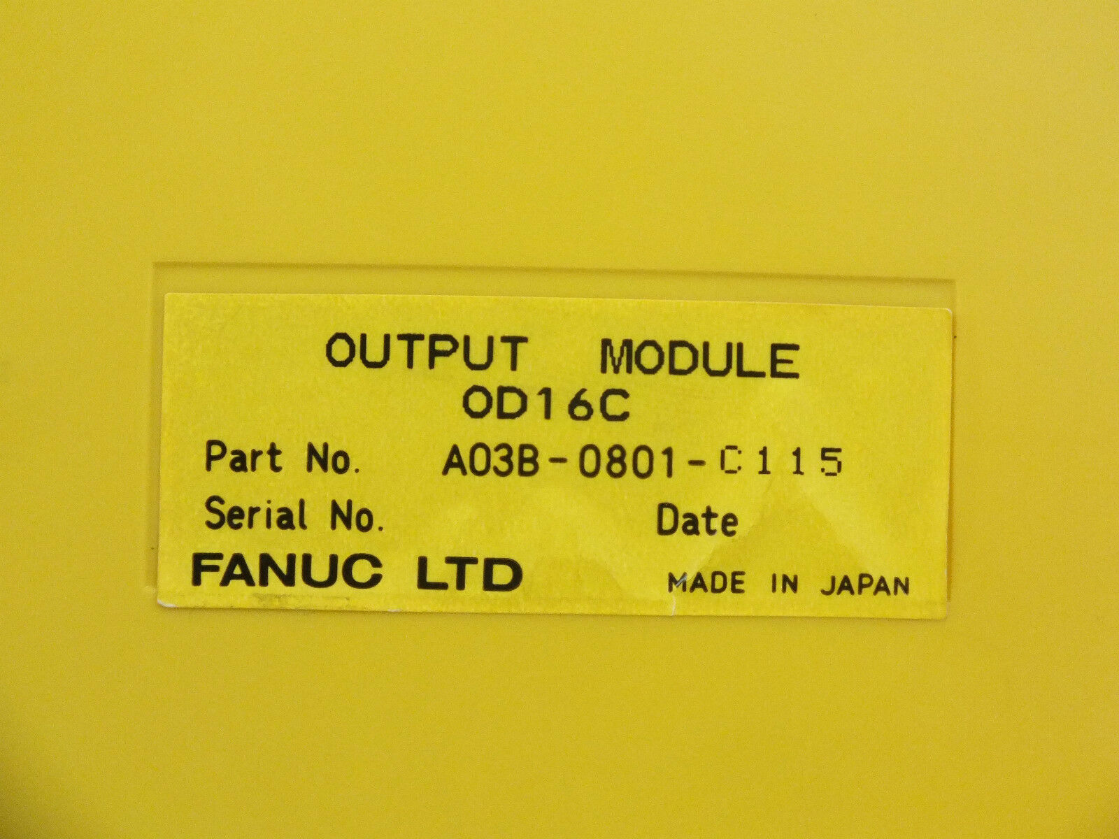 Fanuc Output Module OD16C A03B-0801-C115