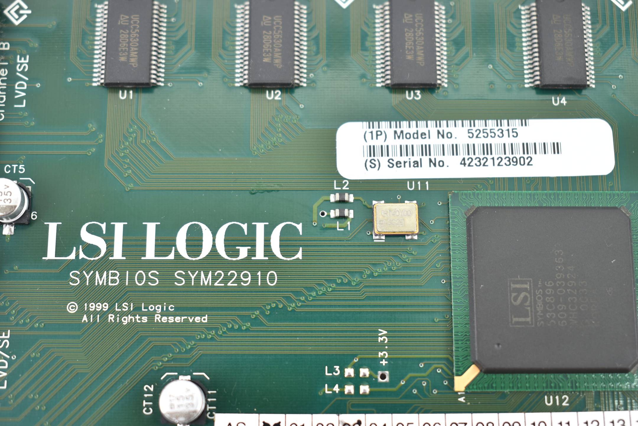 Siemens LSI Logic Symbios SYM22910 dual Controller 5255315