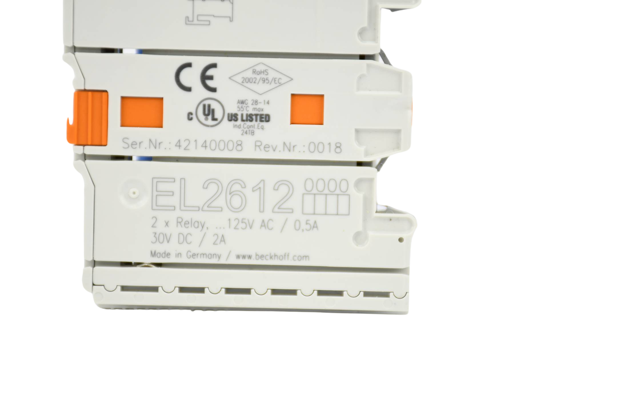 Beckhoff 2-Kanal-Relais-Ausgangsklemme EL2612 ( EL 2612 )