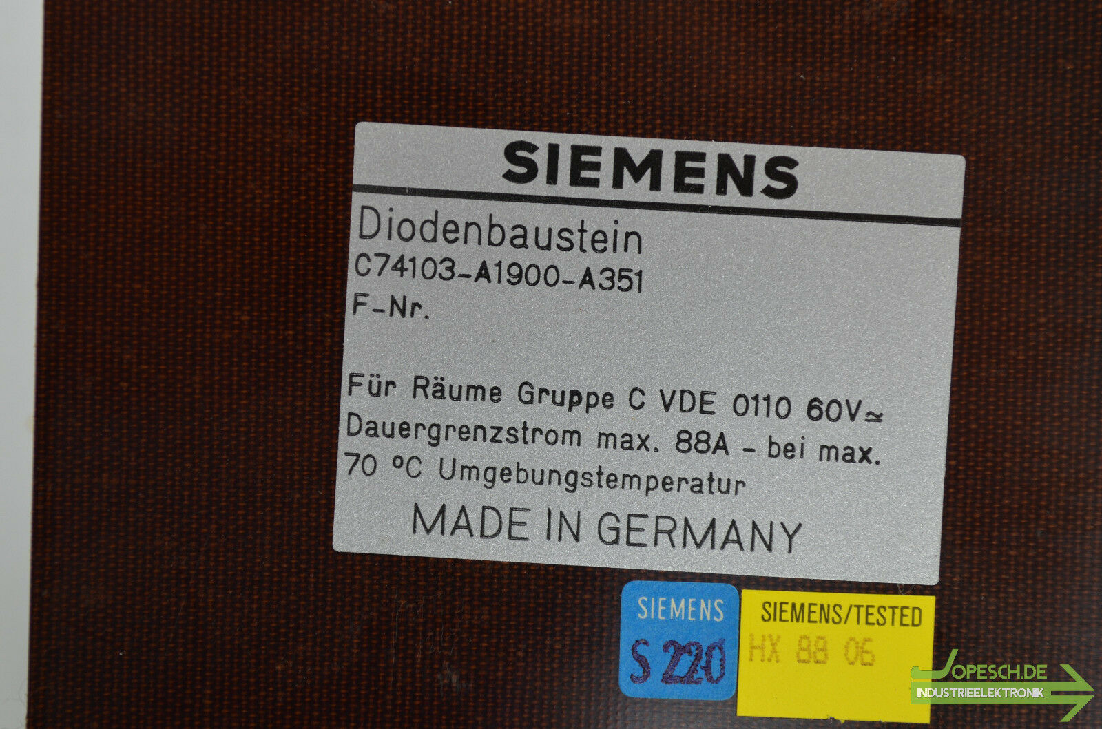 Siemens Diodenbaustein C74103-A1900-A351