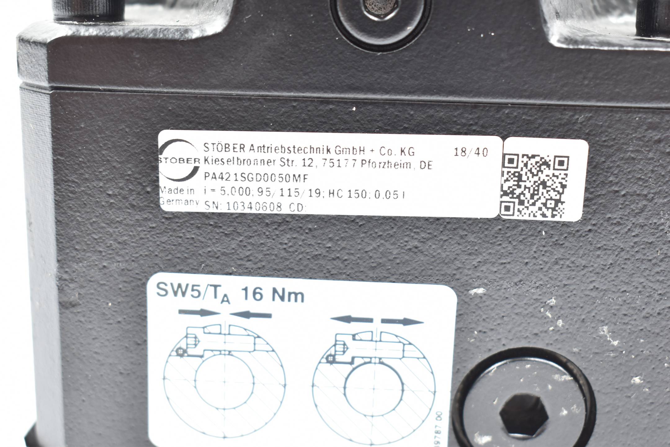 Stöber Antriebstechnik Getriebe PA421SGD0050MF i = 5