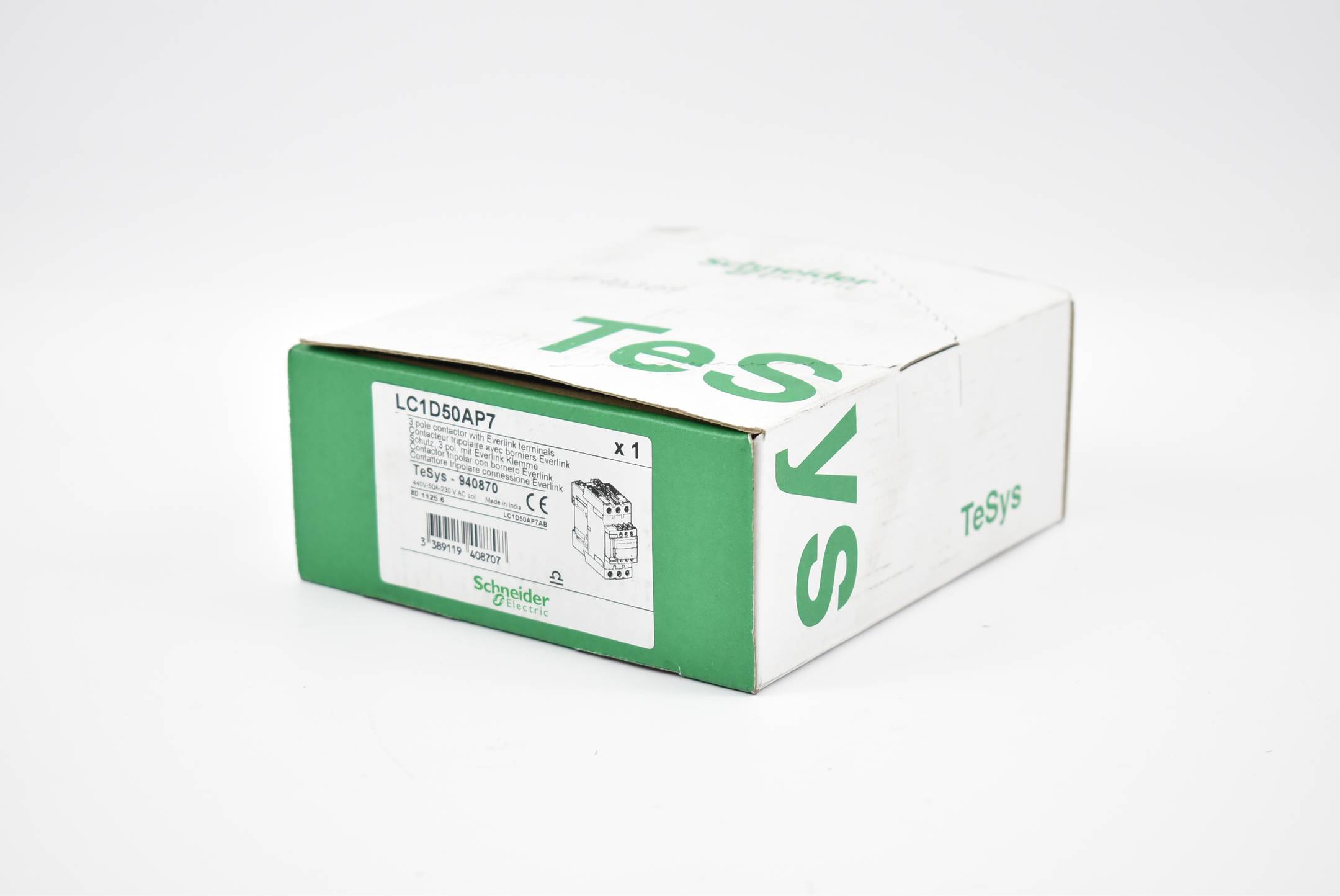 Schneider Electric Schütz 3-polig mit Everlink Klemme LC1D50AP7 ( LC1 D50AP7 )