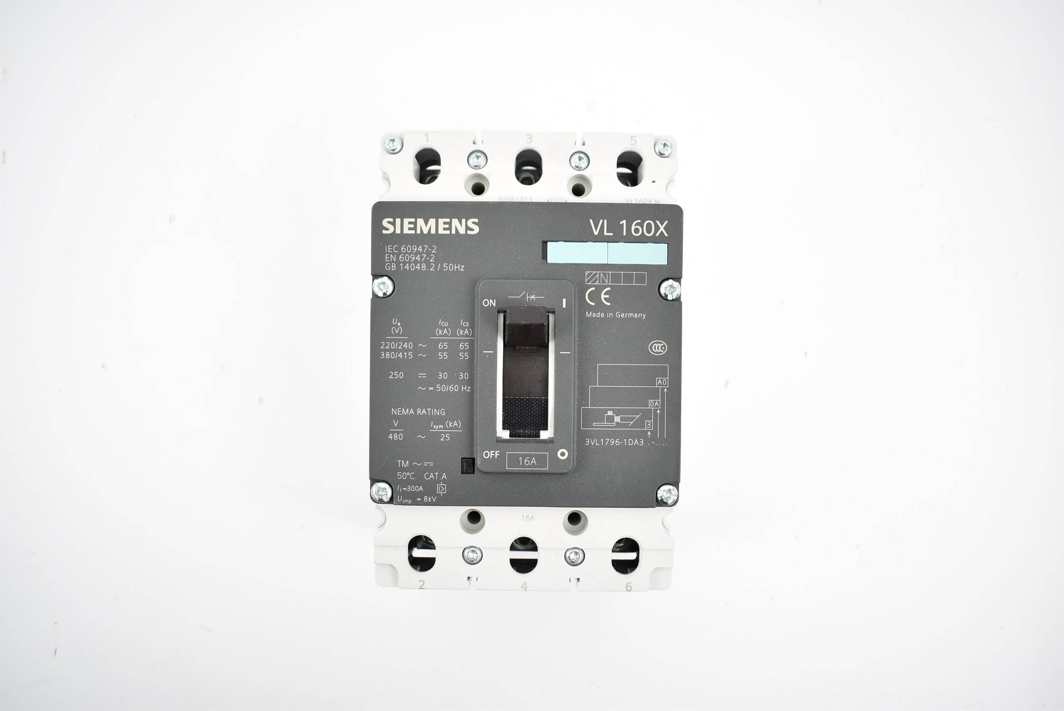 Siemens Leistungsschalter VL160X N 3VL1 796-1DA33-0AA0 ( 3VL1796-1DA33-0AA0 )
