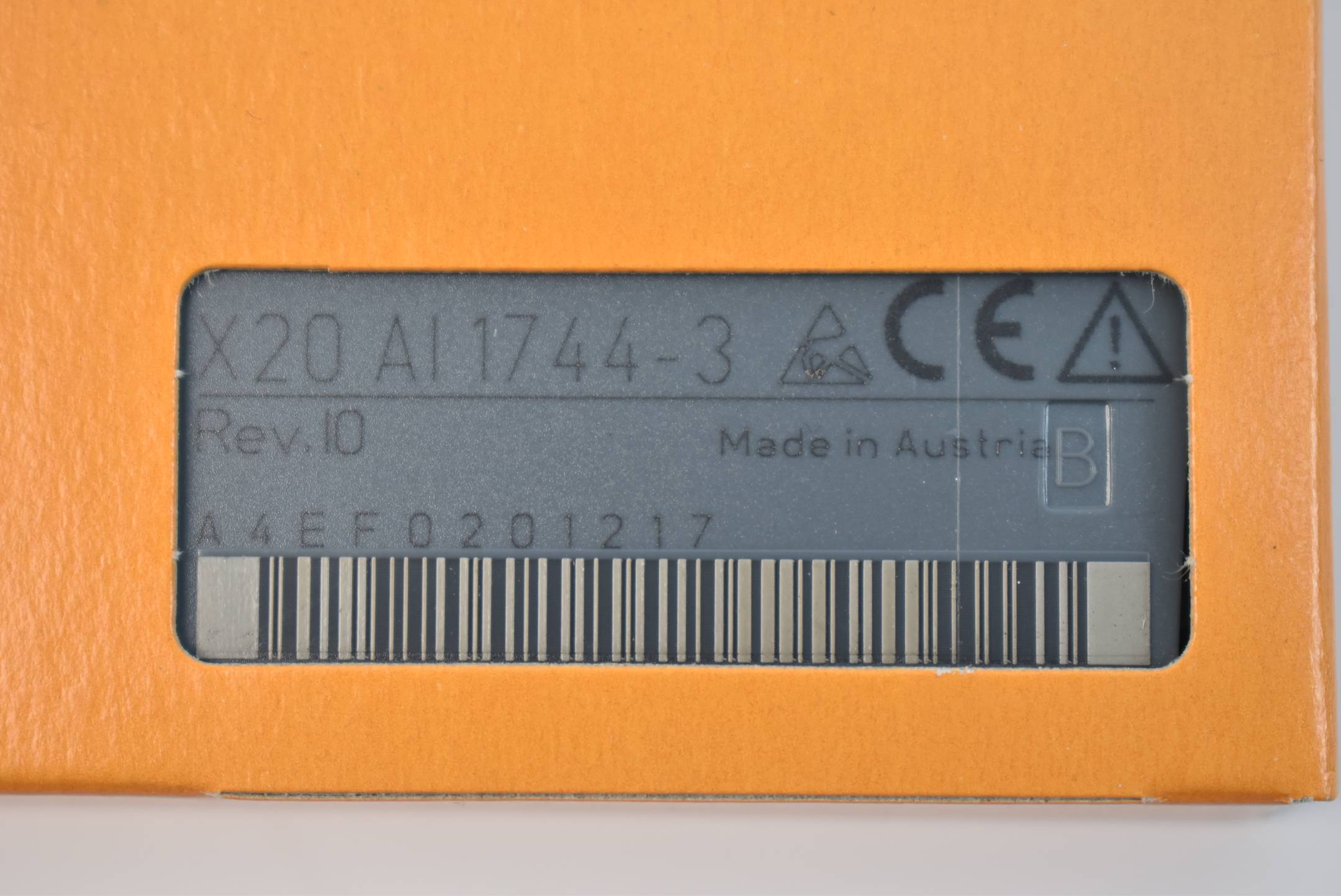B&R automation analoges Eingangsmodul X20 AI 1744-3 ( X20AI1744-3 ) Rev. I0