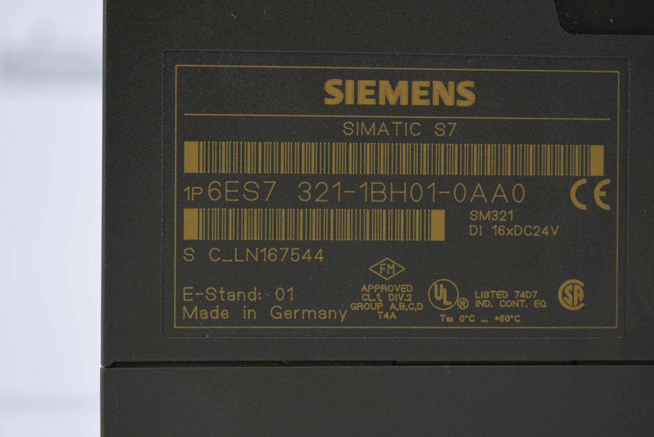 Siemens simatic S7 SM321 6ES7 321-1BH01-0AA0 ( 6ES7321-1BH01-0AA0 ) 