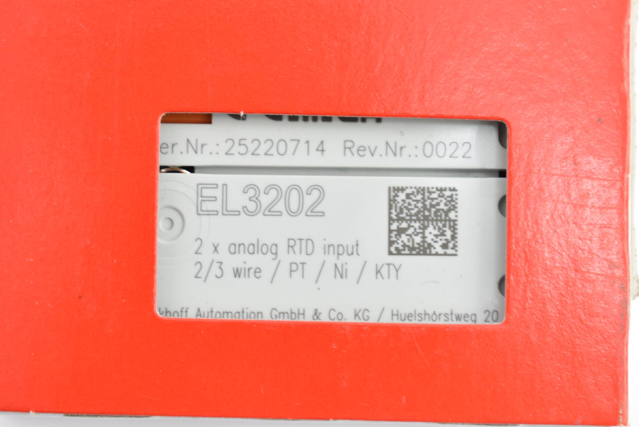 Beckhoff Automation EtherCAT-Klemme 2-Kanal-Analog-Eingang EL3202 ( EL 3202 )