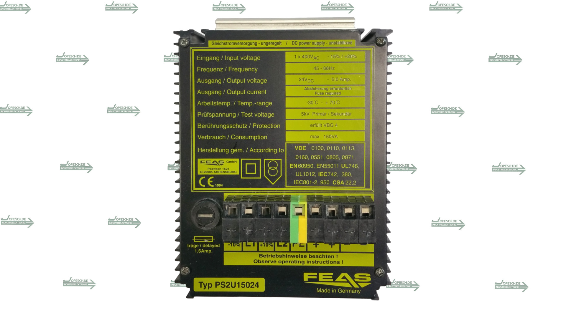 FEAS Gleichstromversorgung Typ PS2U15024
