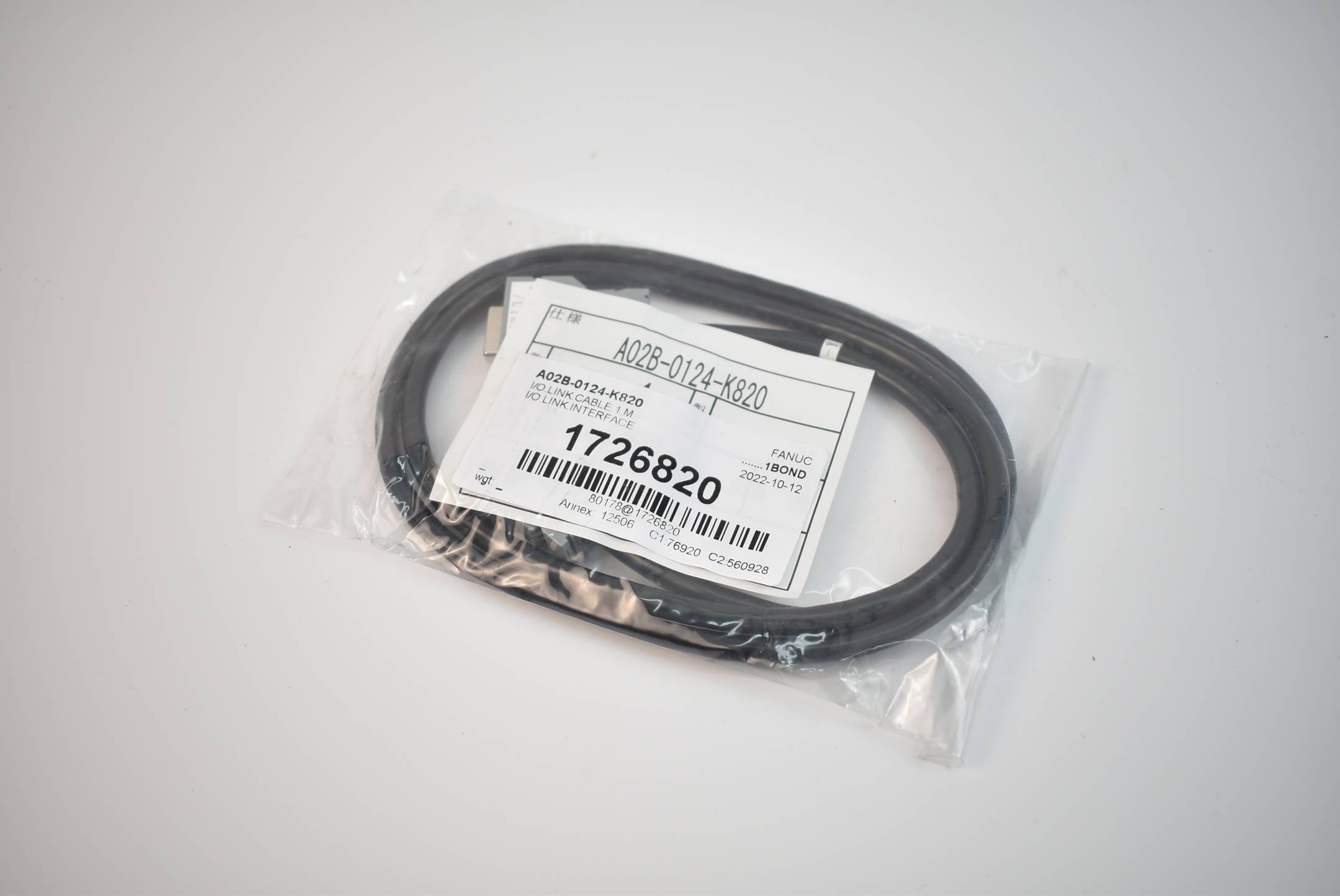 Fanuc I/O Link Cable Interface 1m A02B-0124-K820