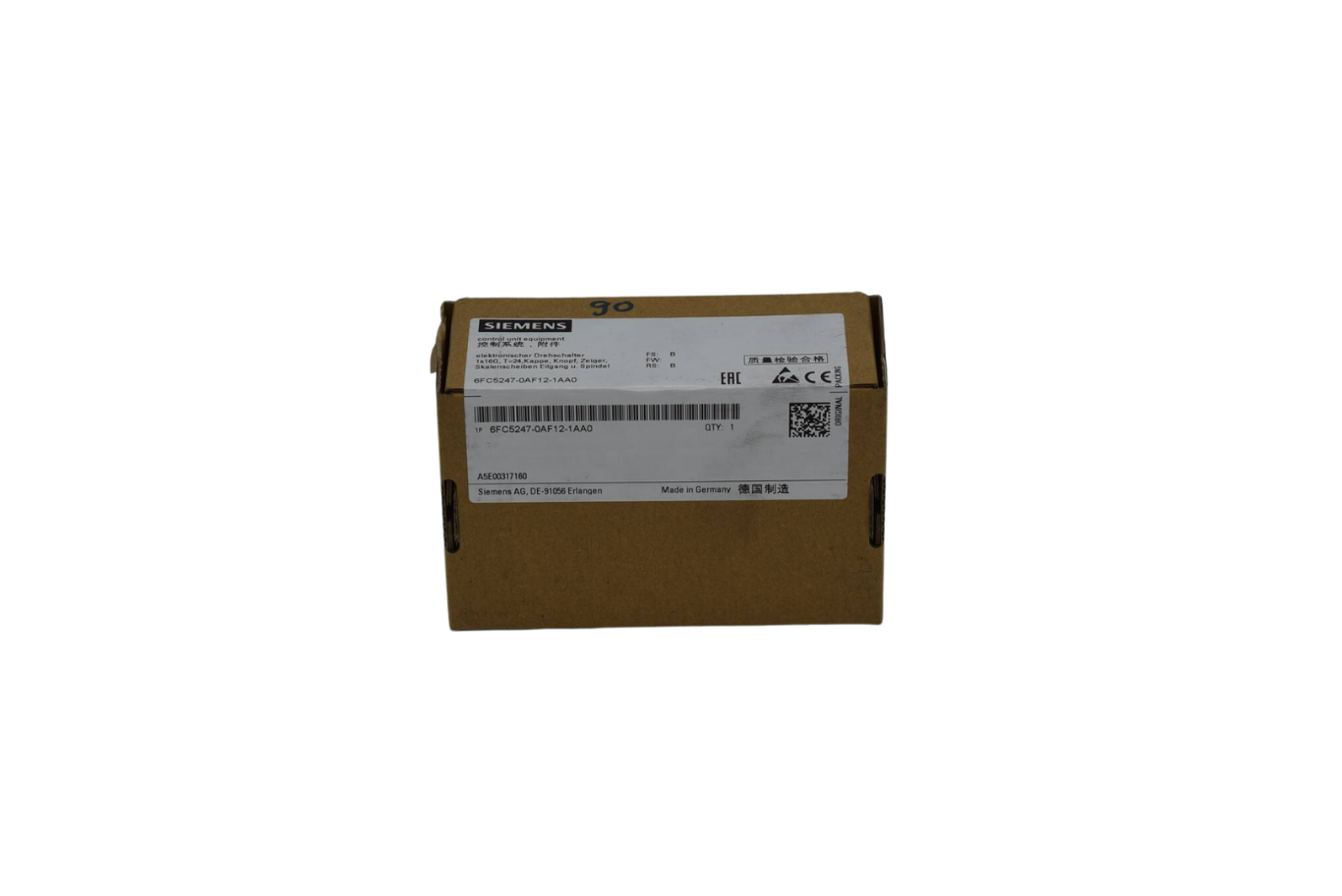 Siemens Drehschalter 6FC5247-0AF12-1AA0 ( 6FC5 247-0AF12-1AA0 ) FS: B
