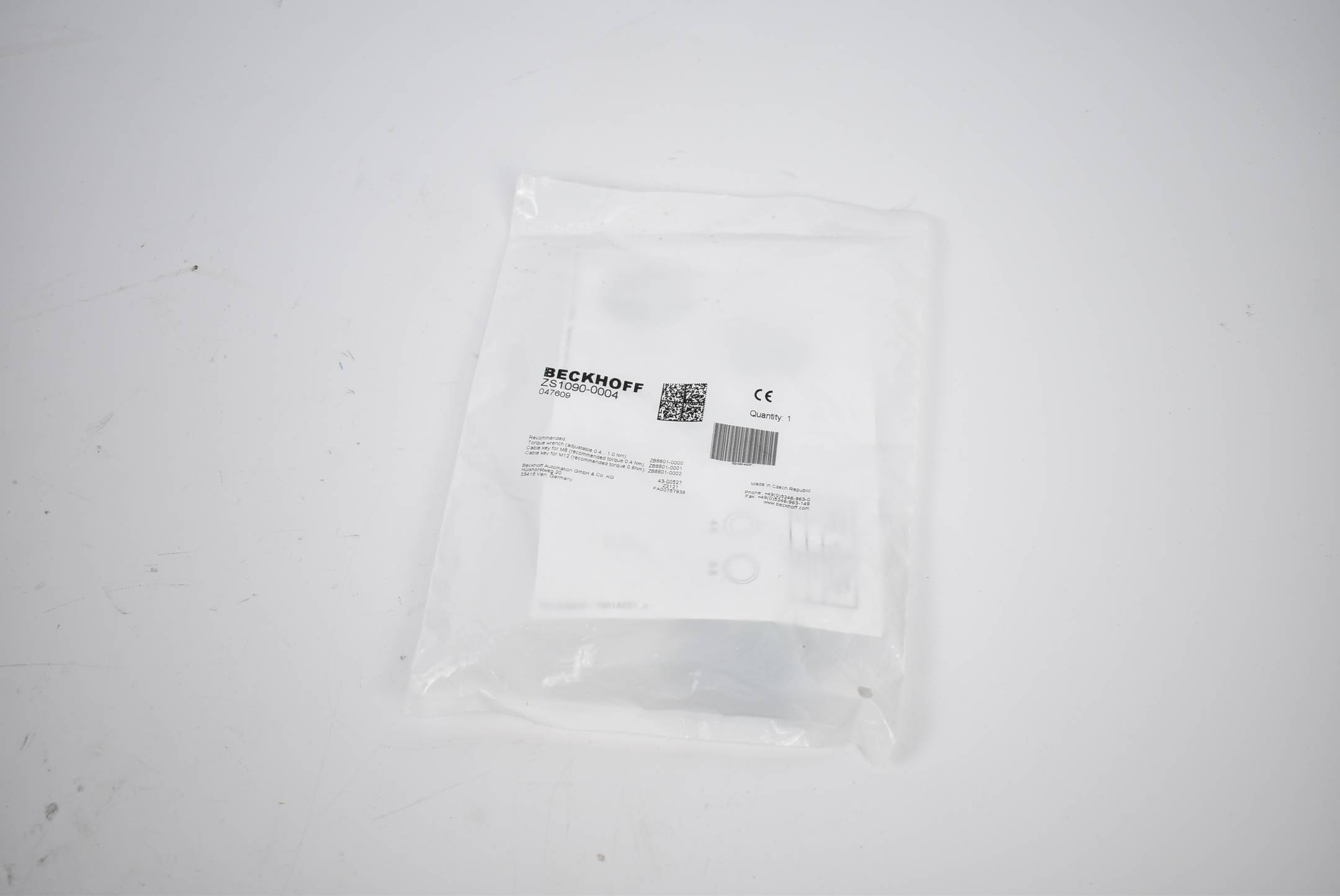 Beckhoff M12-Stecker feldkonfektionierbar IP67 geschirmt ZS1090-0004