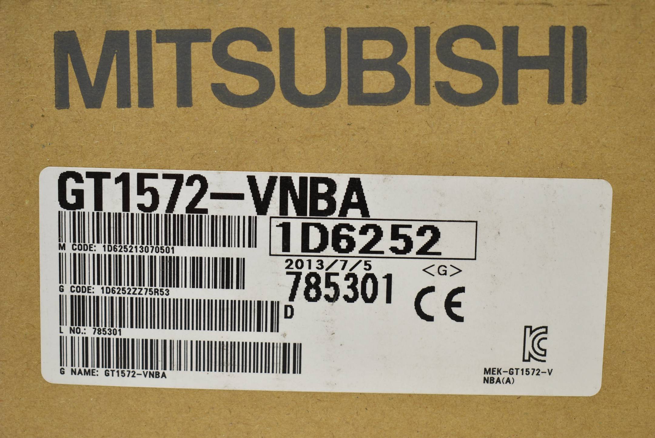 Mitsubishi GOT1000 Graphic Operation Terminal 5VDC GT1572-VNBA ( 785301 )