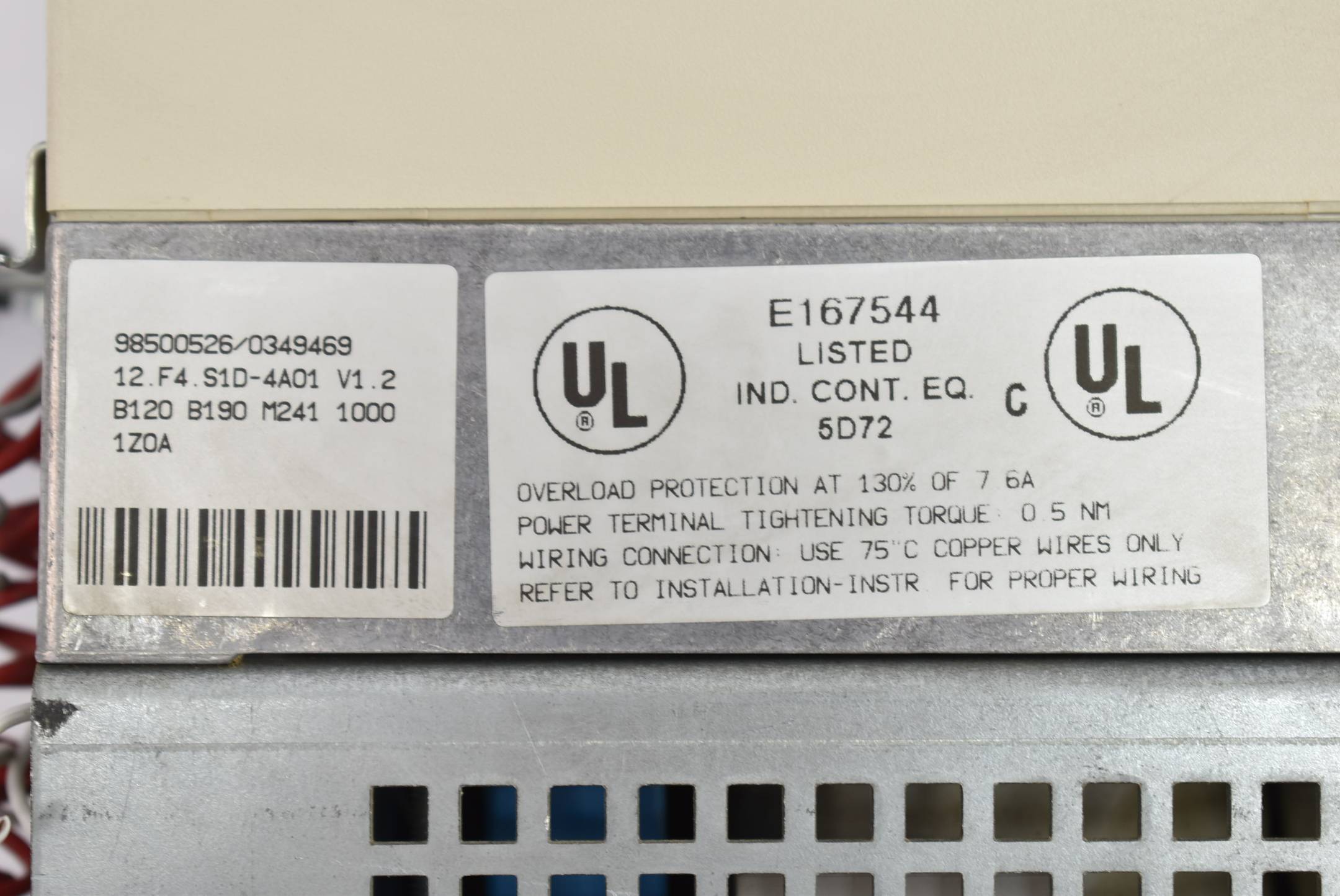 KEB Combivert Frequenzumrichter 12.F4.S1D-4A01 V1.2 ( E167544 )