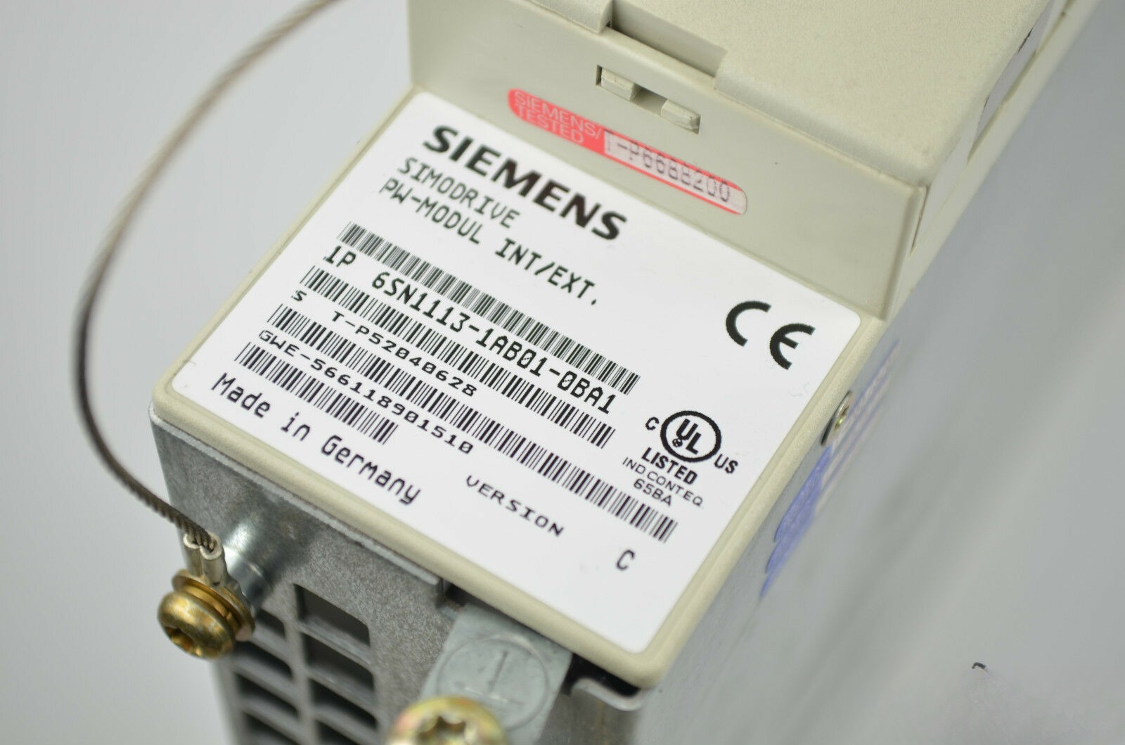 Siemens simodrive PW-Modul INT/EXT 6SN1113-1AB01-0BA1 ( 6SN1 113-1AB01-0BA1 )