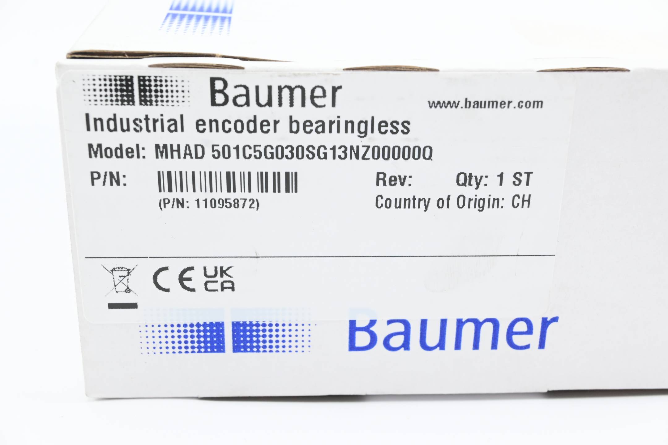 Baumer Inkrementaler Drehgeber MHAD 501C5G030SG13NZ00000Q ( 11095872 )