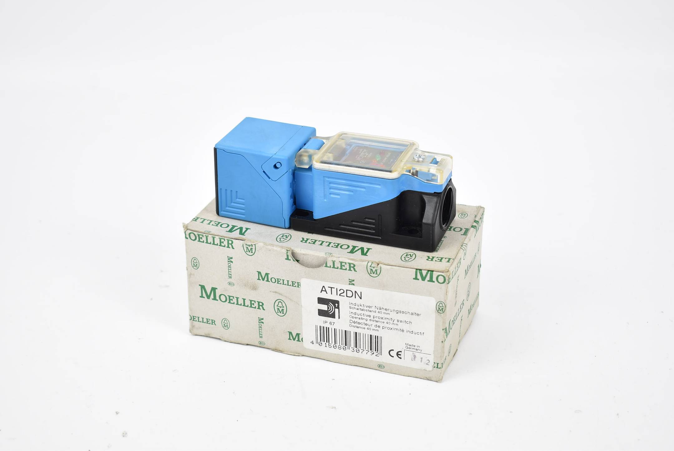 Klöckner Moeller induktiver Sensor 40mm 10-60VDC 400mA ATI2DN