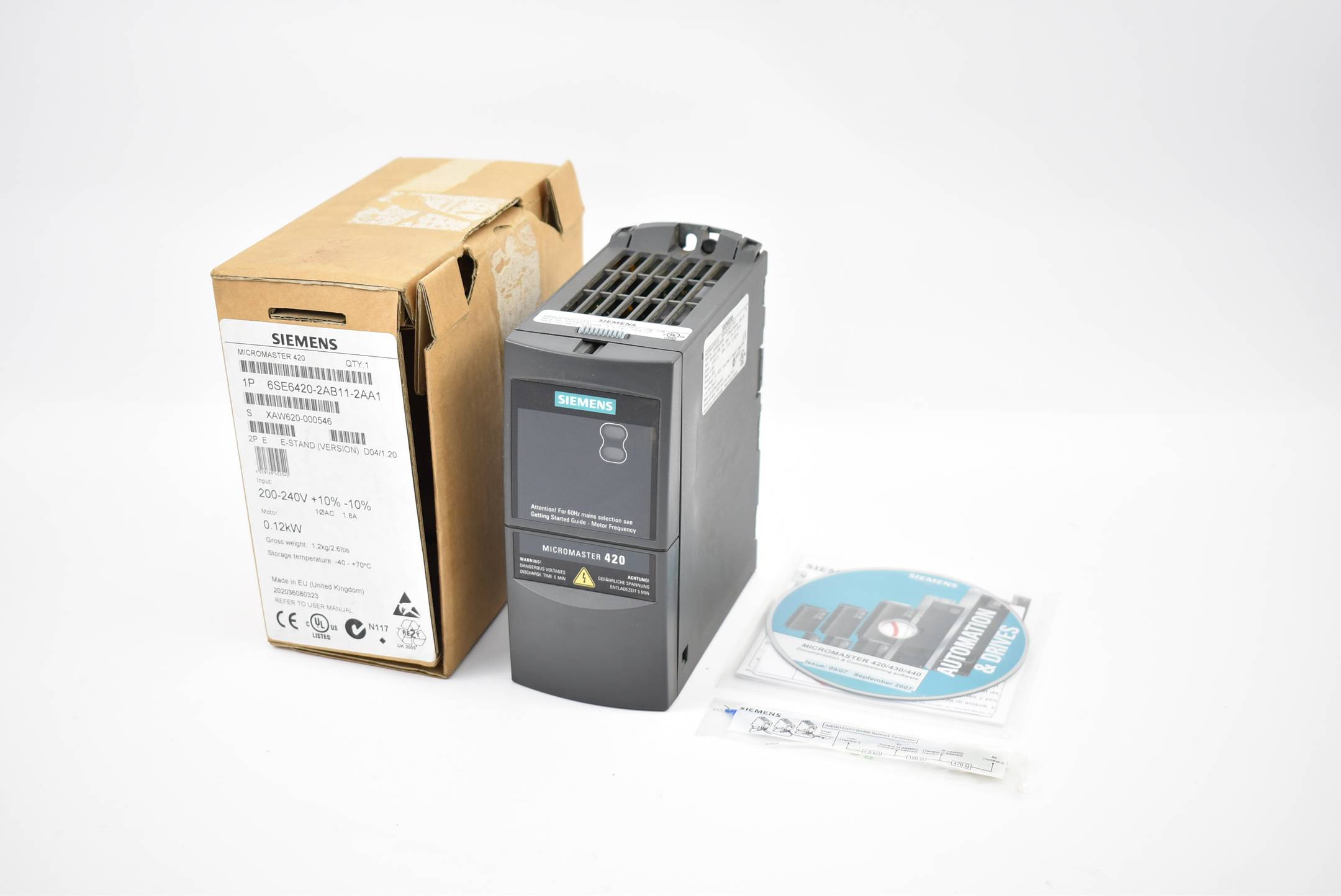Siemens Micromaster 420 6SE6420-2AB11-2AA1 ( 6SE6 420-2AB11-2AA1 )